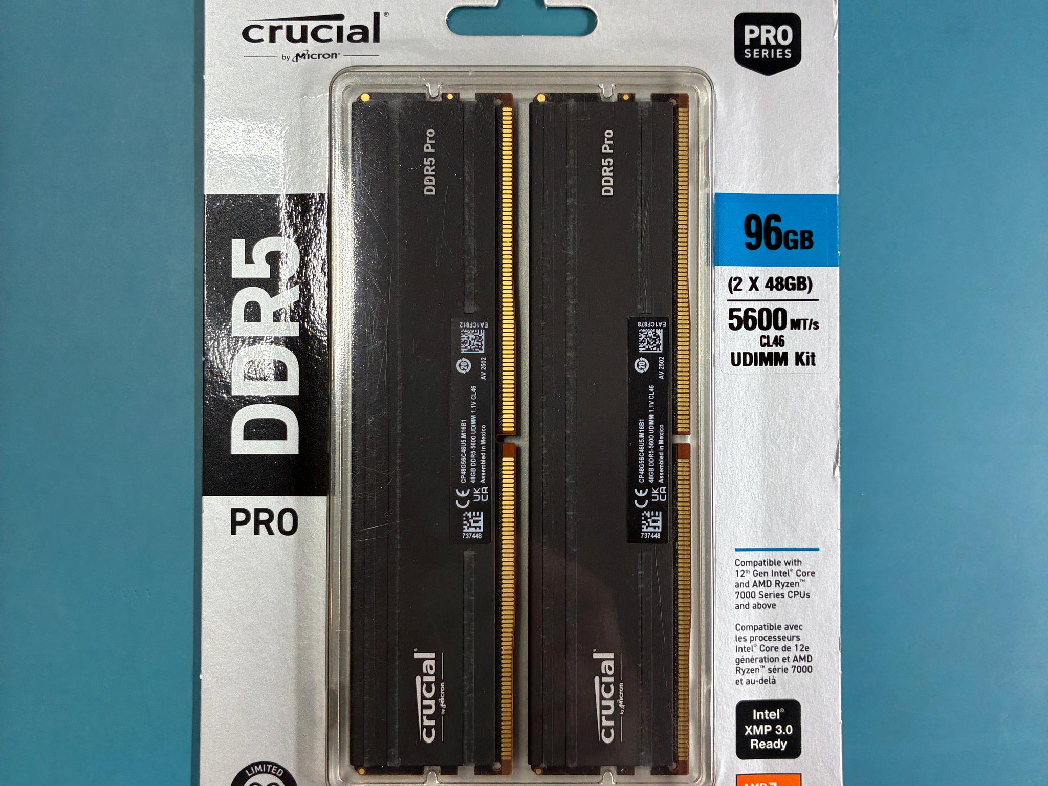 Crucial Pro DDR5 96GB kit (Memory)