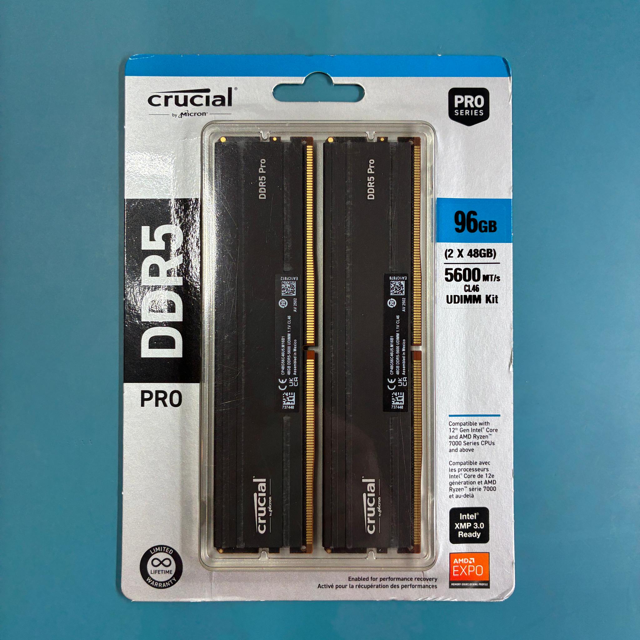 Crucial Pro DDR5 96GB kit (Memory)