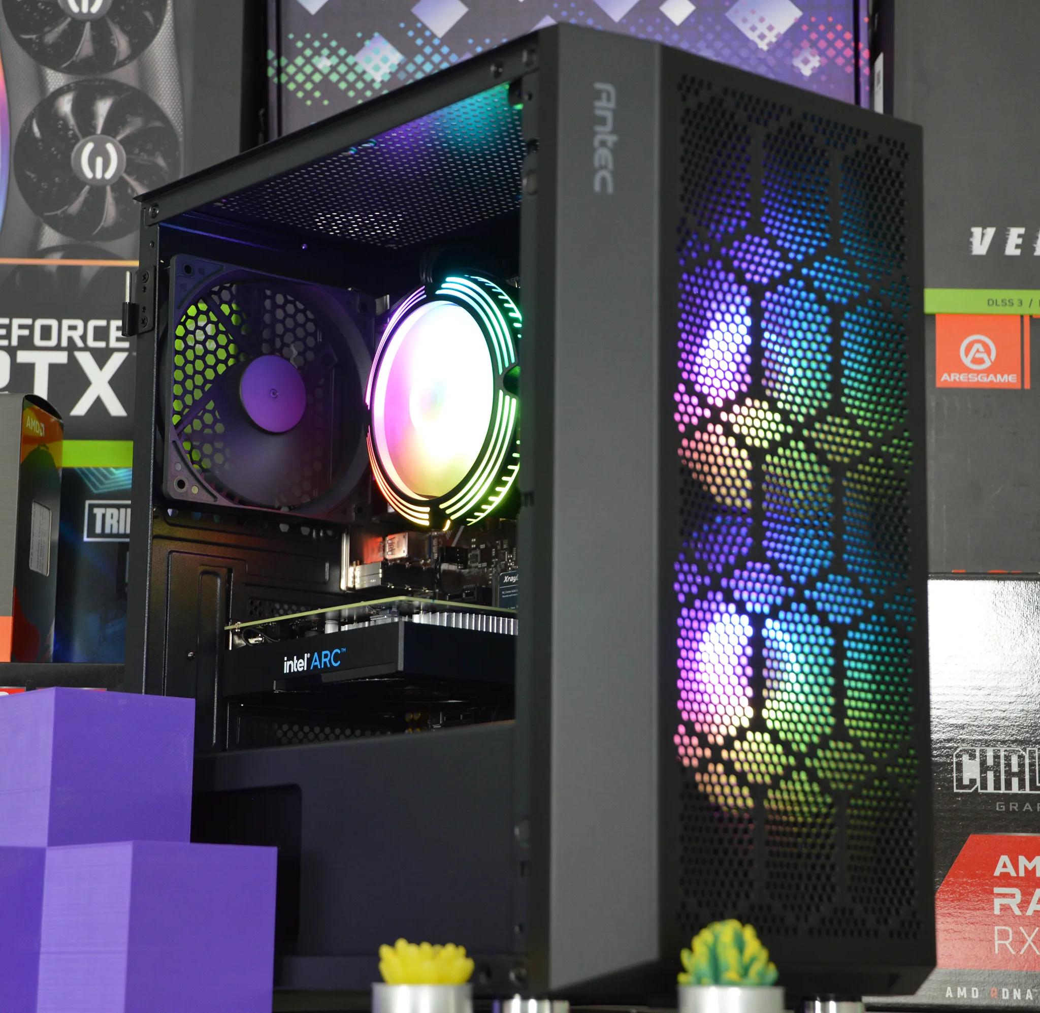 ⚡⚡ | ARC A380 6GB | RYZEN 5 3600 | 16GB DDR4 RAM | 1TB NVME SSD | Electric Arc |