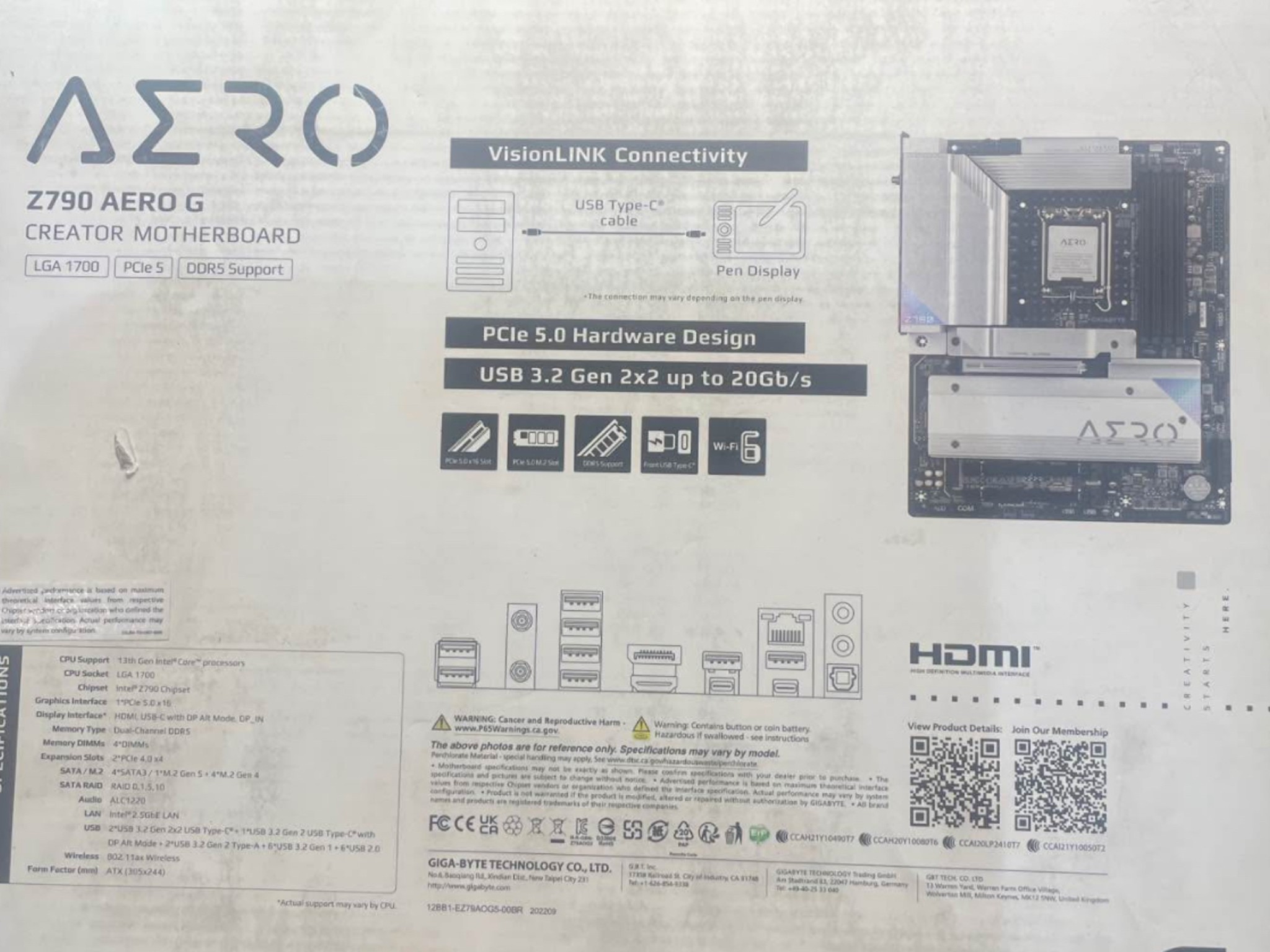Gigabyte Z790 AERO G