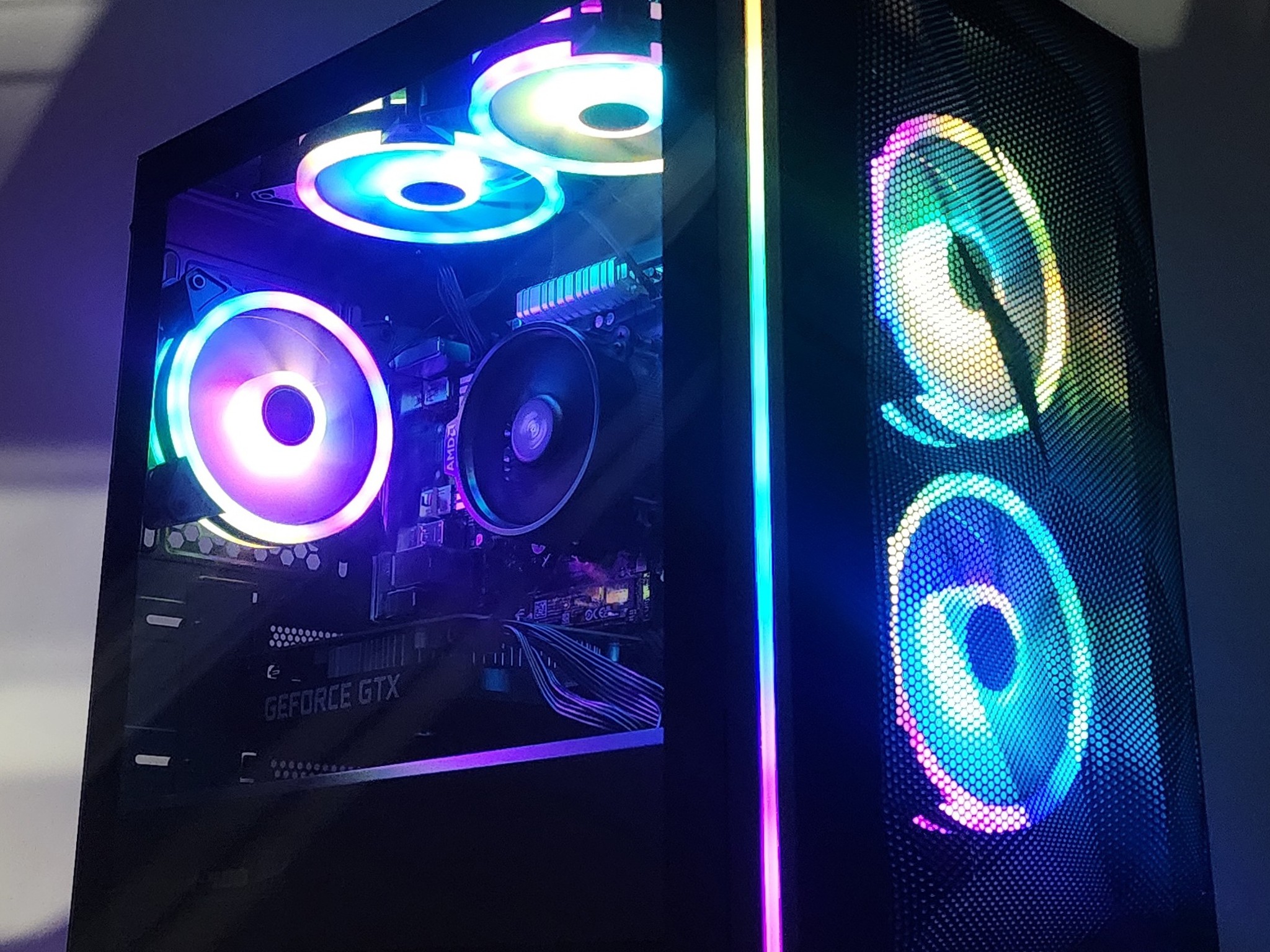 Gaming PC Ryzen 7 2700X 16GB RAM 256GB SSD + 1TB HDD GTX 1650 SUPER 4GB Windows 11 Computer