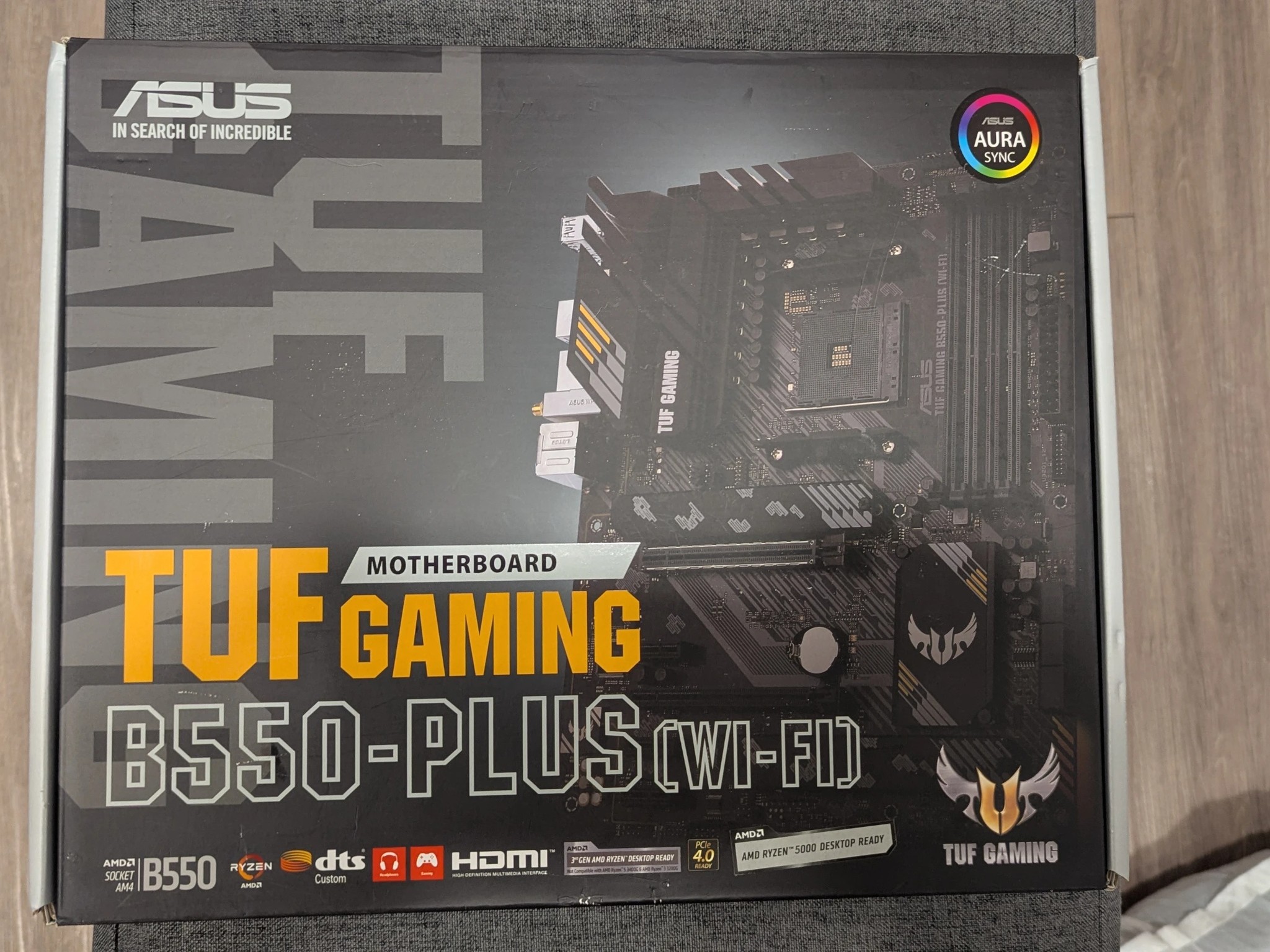 Asus TUF B-550 PLUS Gamng WIFI and 64GB DDR 4 Corsair Vengance RGB PRO