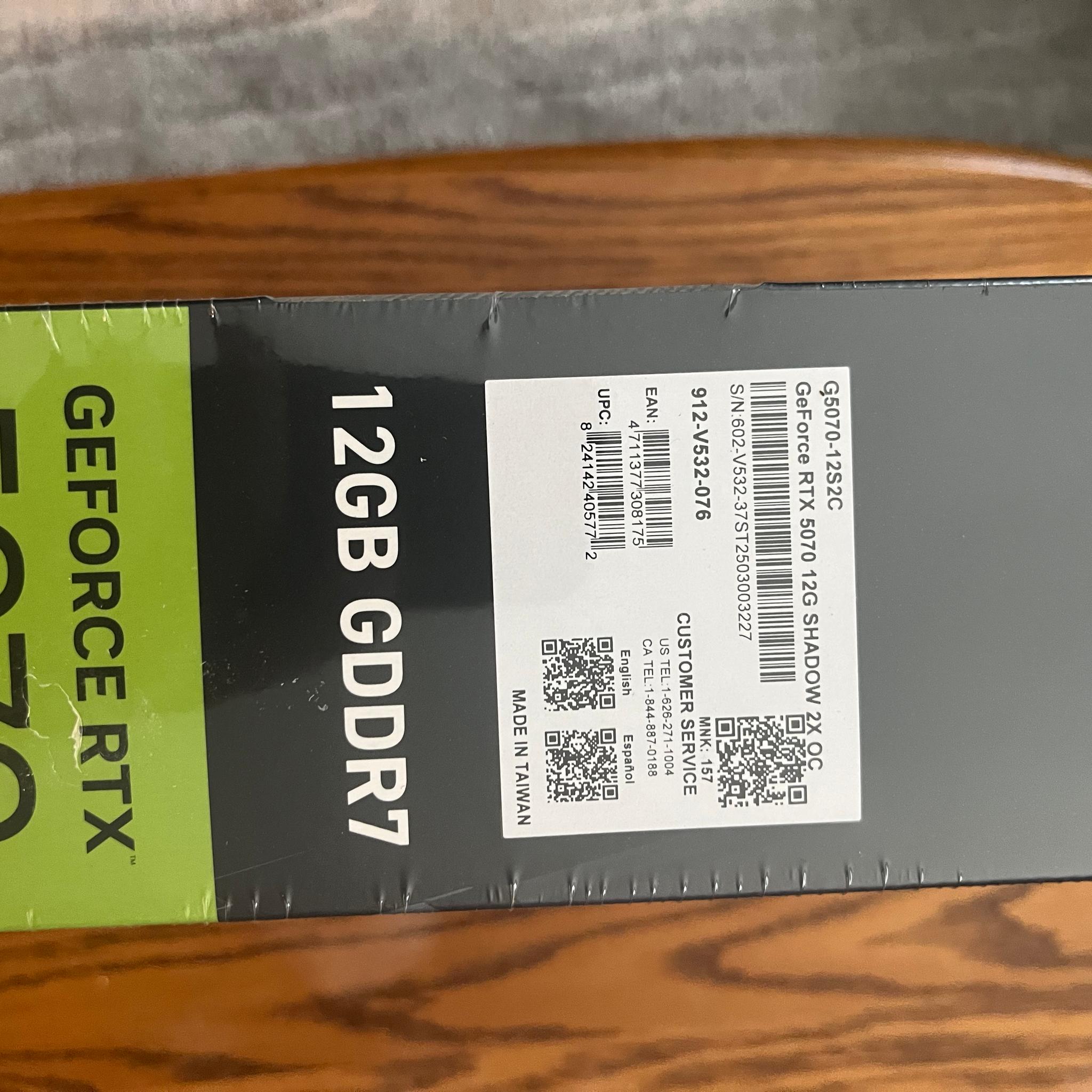 MSI GeForce RTX 5070 12G SHADOW 2X OC