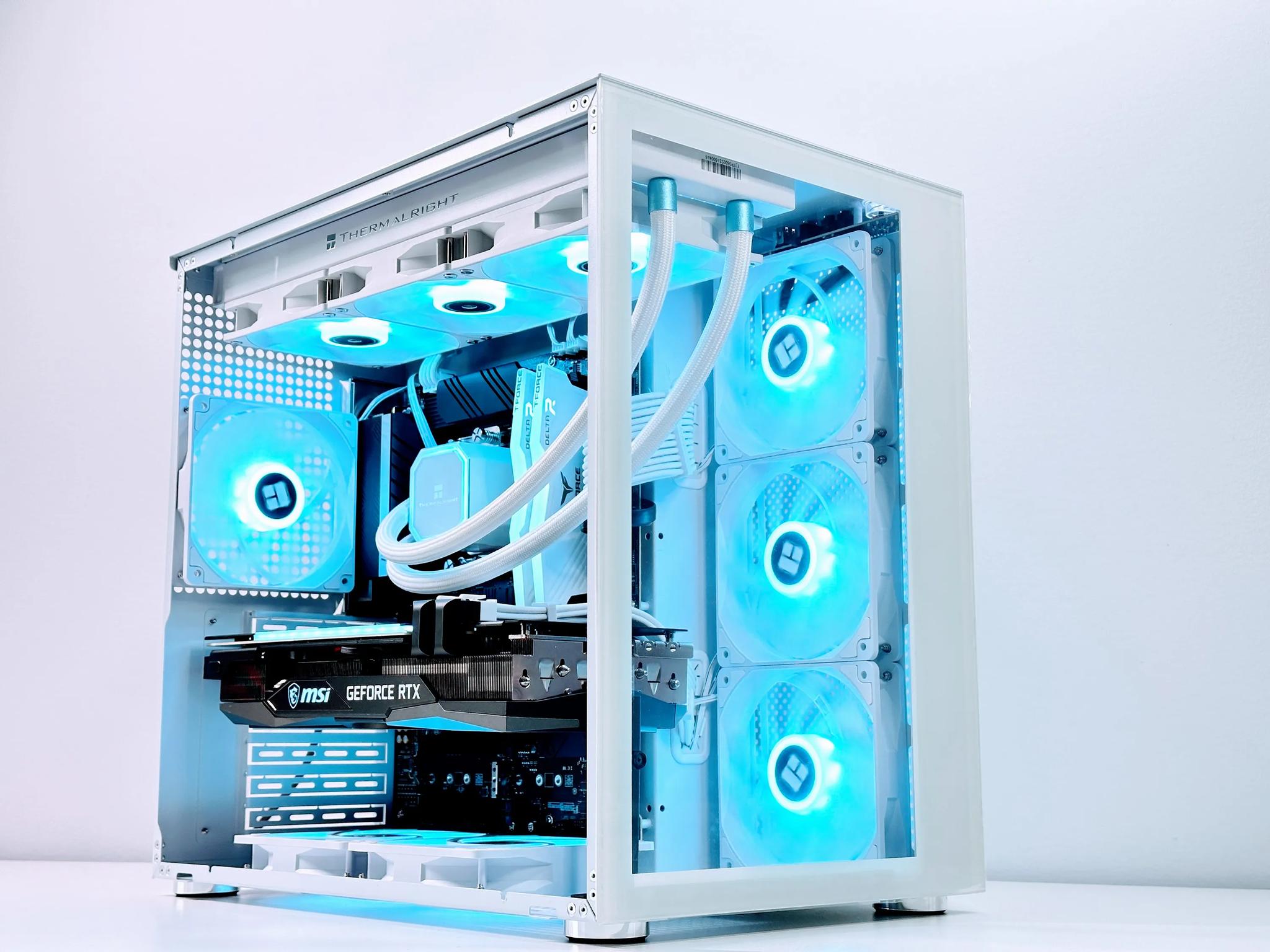 🫗 Liquid Cooled Gaming PC🫗 Nvidia RTX 3070 Ti 8GB❄️Intel 13500T 14 core❄️32GB DDR4❄️1TB NVME