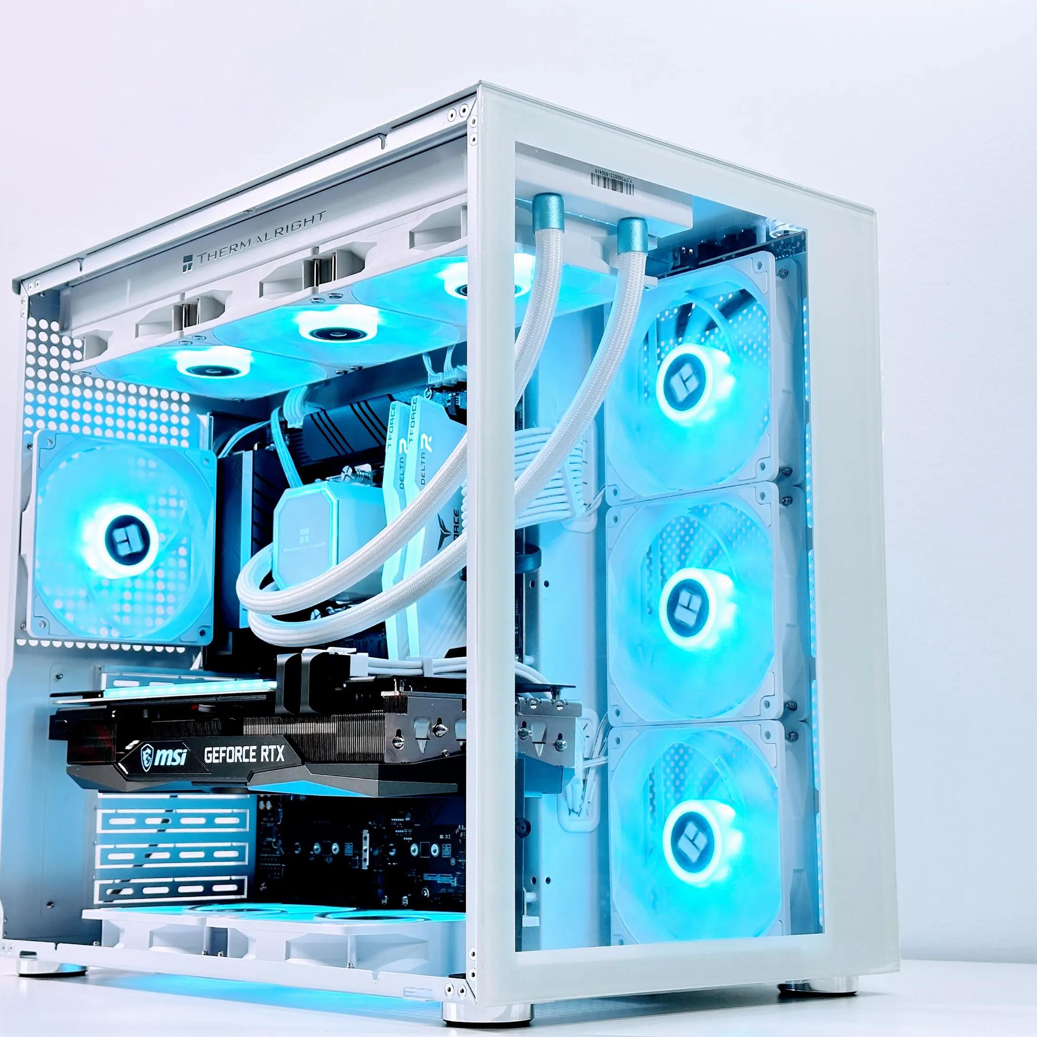 🫗 Liquid Cooled Gaming PC🫗 Nvidia RTX 3070 Ti 8GB❄️Intel 13500T 14 core❄️32GB DDR4❄️1TB NVME