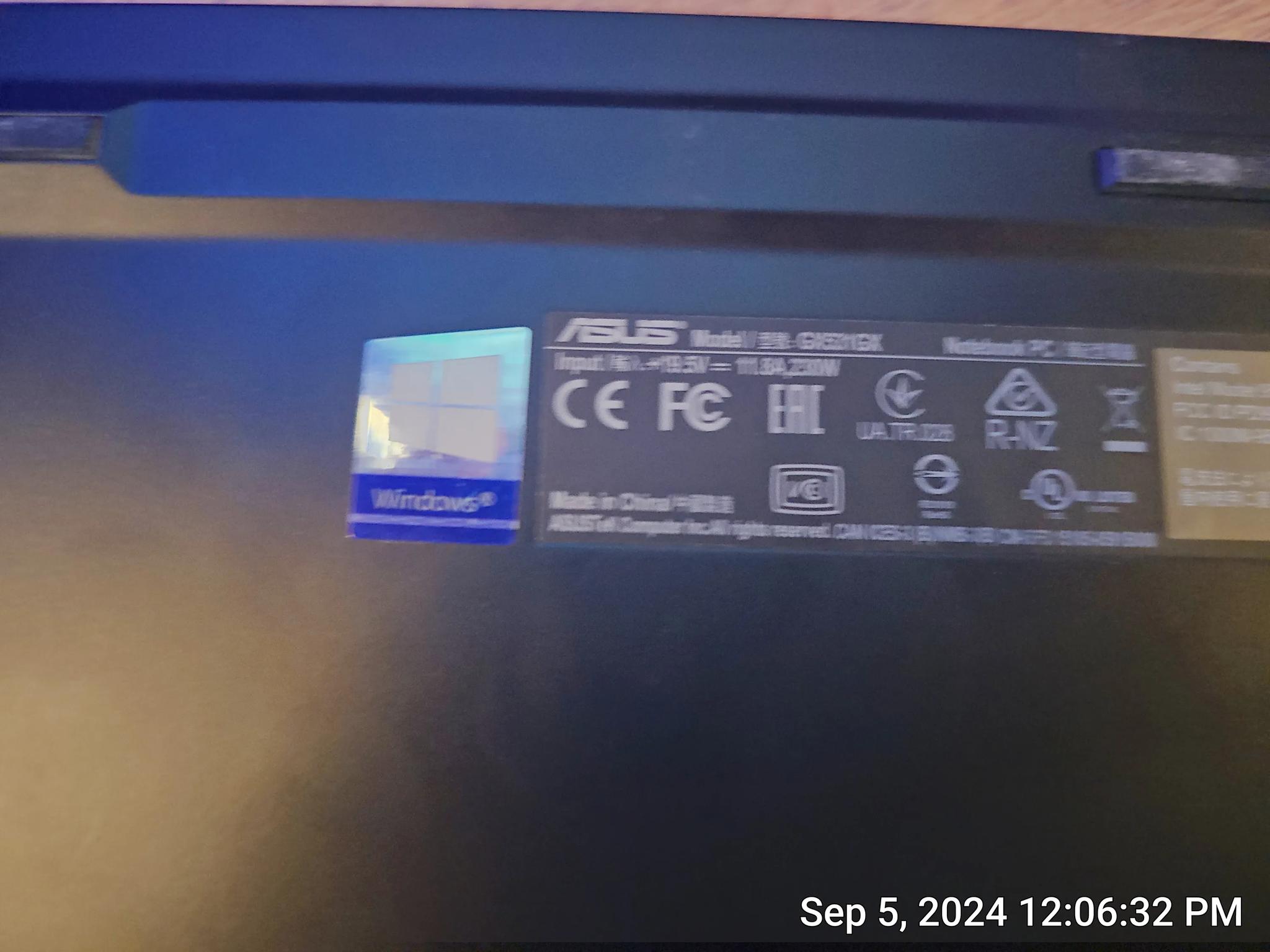 asus zephyrus intel i7 8750H cpu @2.20ghz rtx2080M