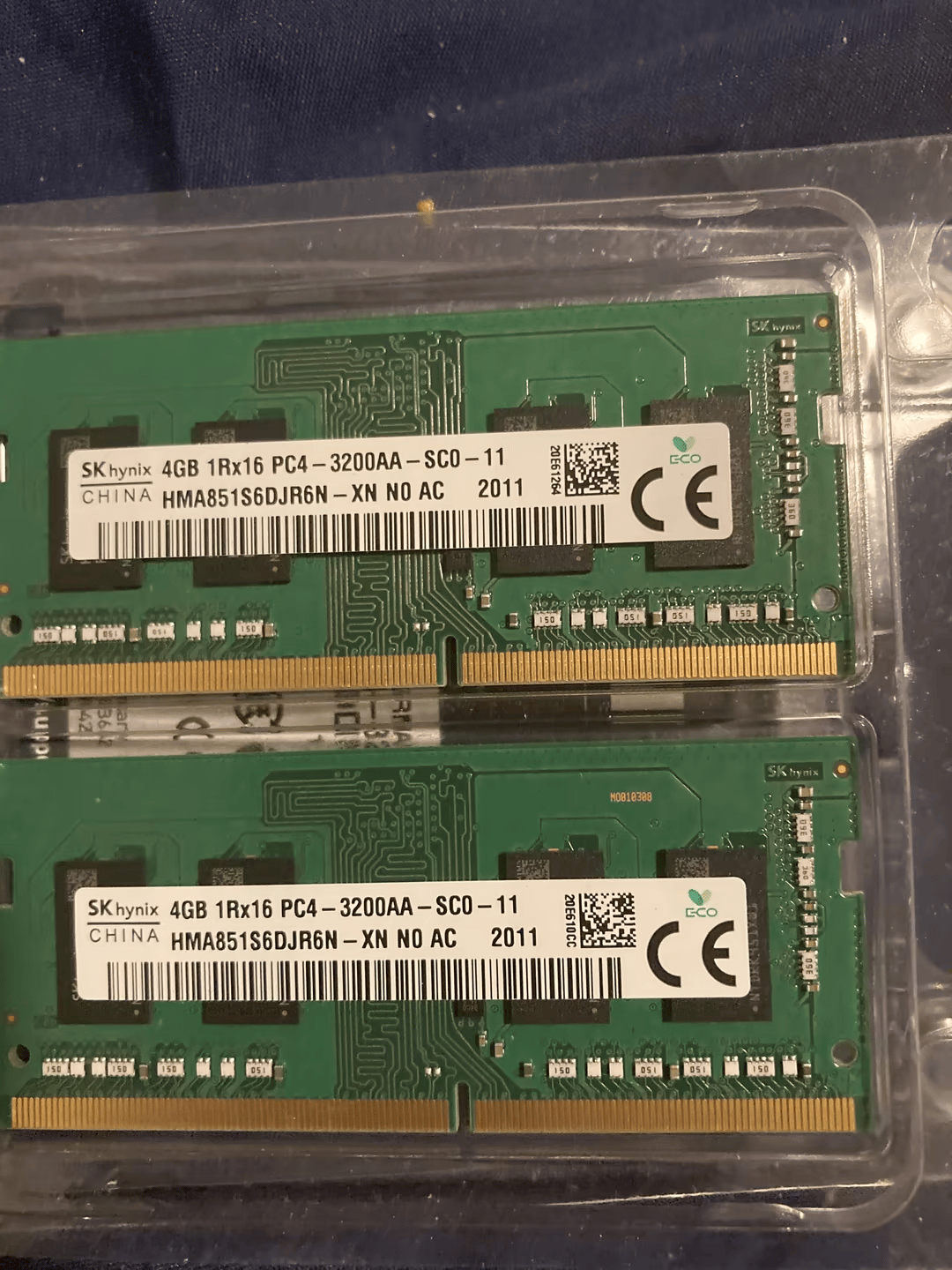 (Retirement Sale!) Sk Hynix 2x4 GB 3200mhz Laptop Ram