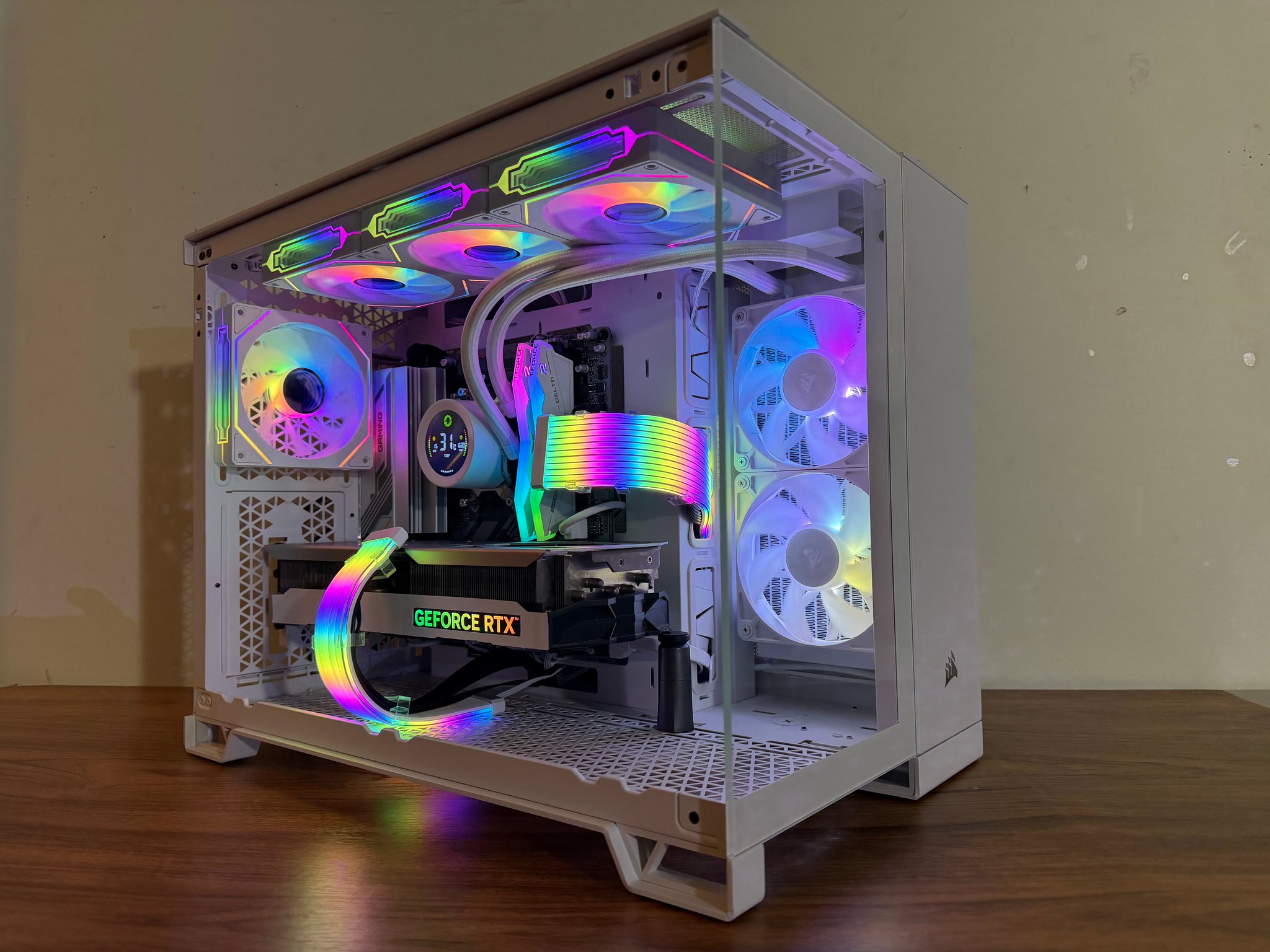 ❄️Corsair Glacier Prime: RTX 4070 Ti • Ryzen 9600X • DDR5 • All-White RGB Build