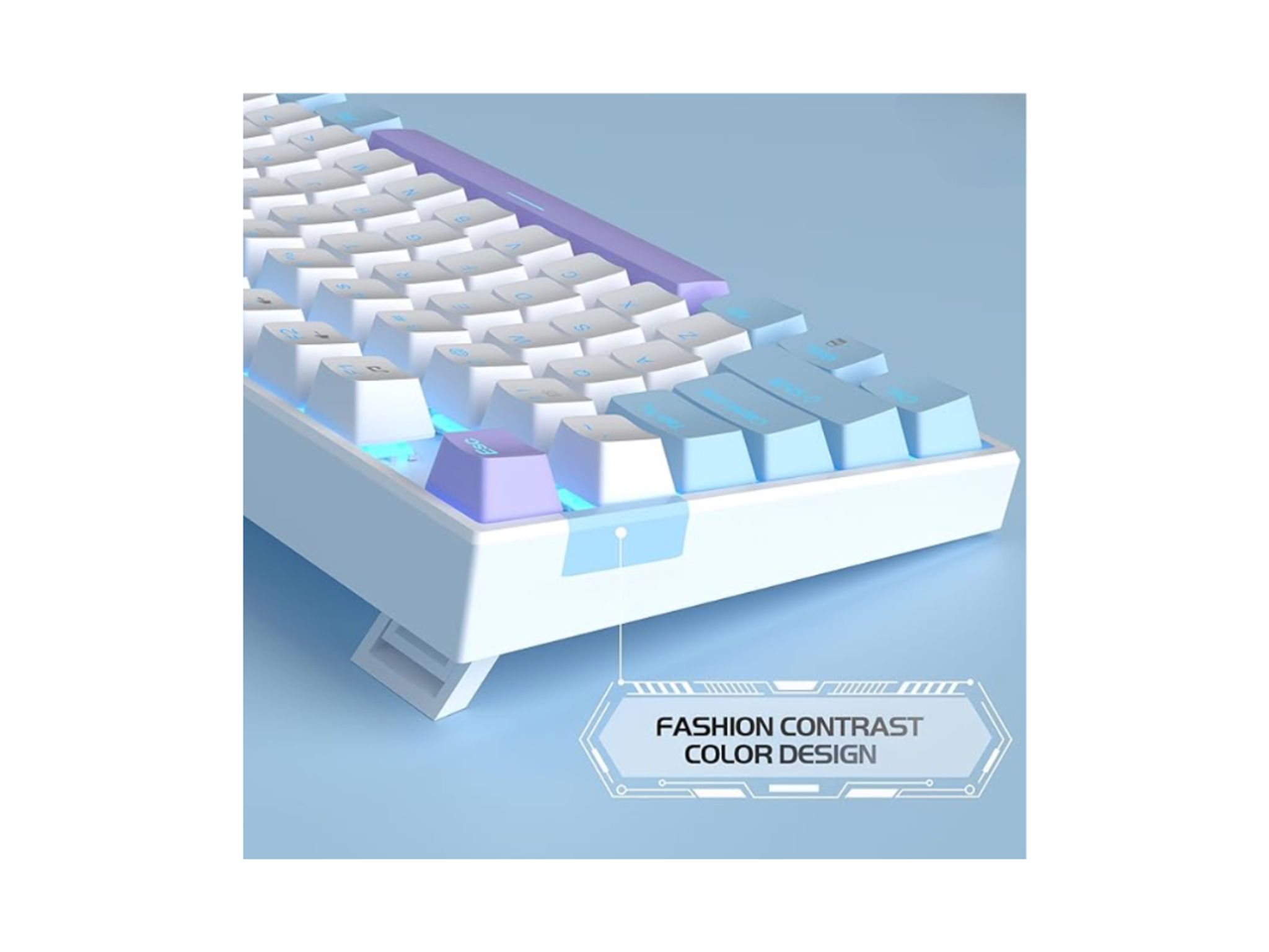 Magegee 75% mechanical keyboard | red switch, 87 keys, & Blue backlit keyboard
