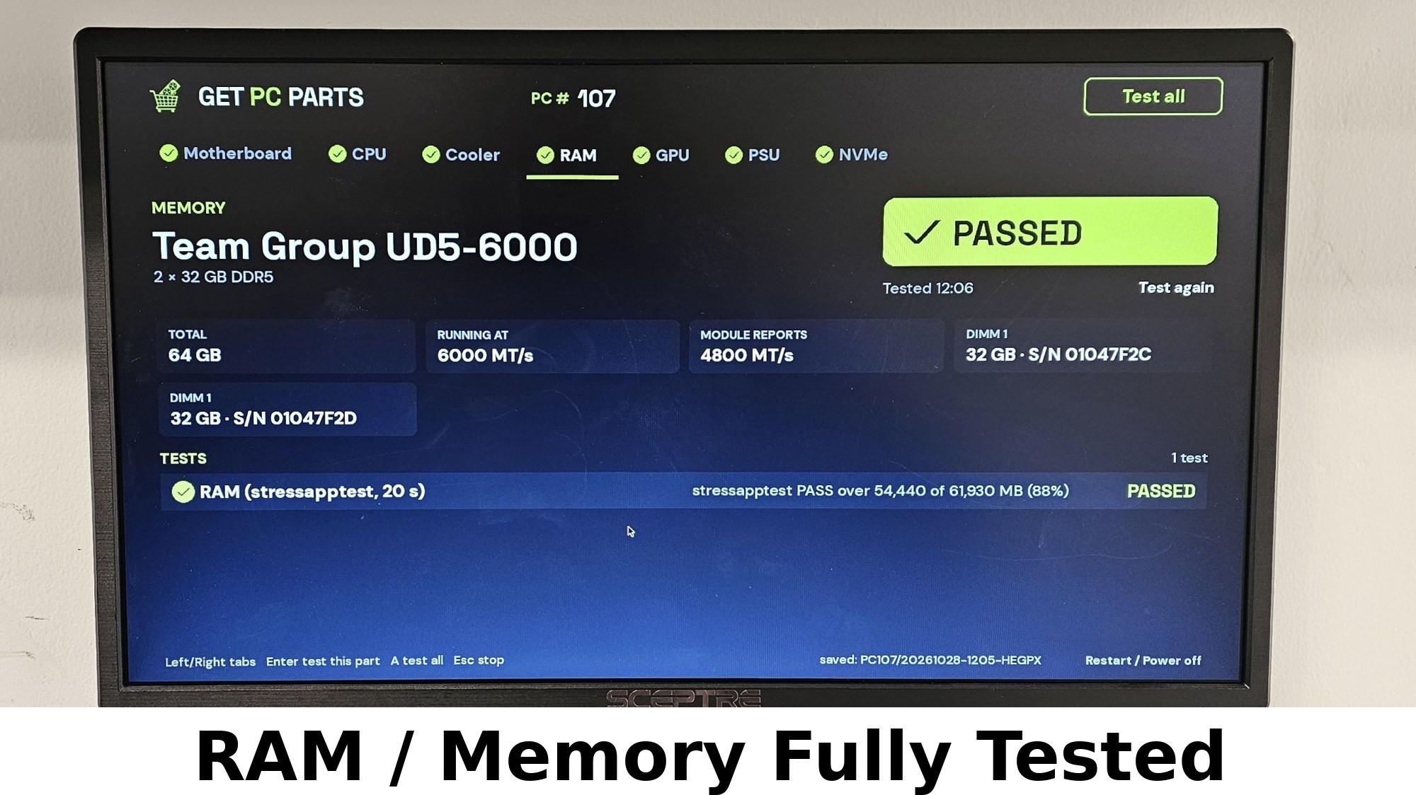 64GB DDR5 (2x32GB) CL38 6000MT/s TEAMGROUP T-FORCE DELTA RGB
