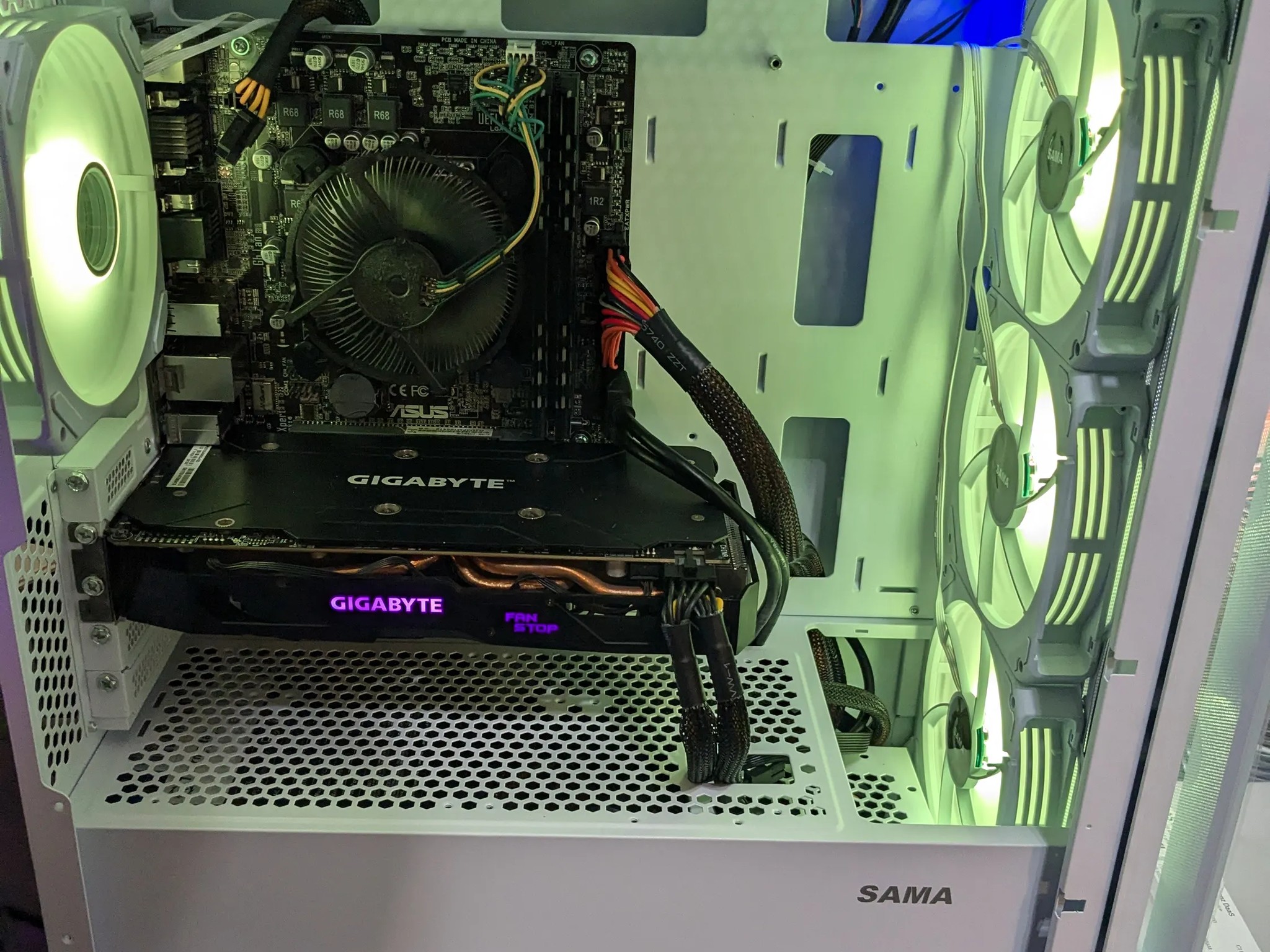 FREE SHIP || i5-6500, 16GB RAM, RX 570 4GB, 480GB SSD, Win10, Wifi, New PSU, RGB Infinity Fans