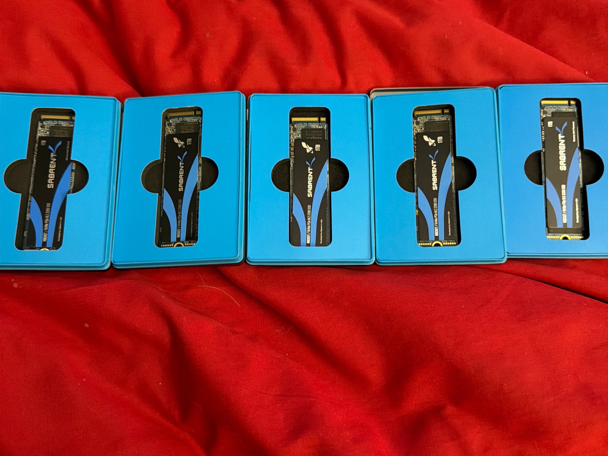 5x Sabrent Rocket 1TB SSD Refurbished