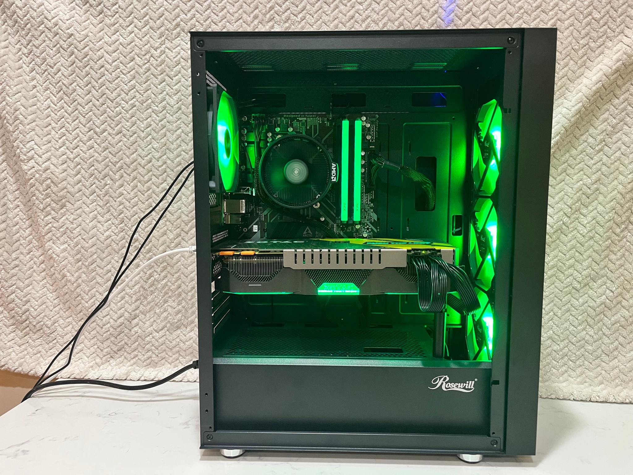 GTX 1070 + Ryzen 5 3600 | 16GB RAM | 512GB NVMe | WiFi Gaming PC