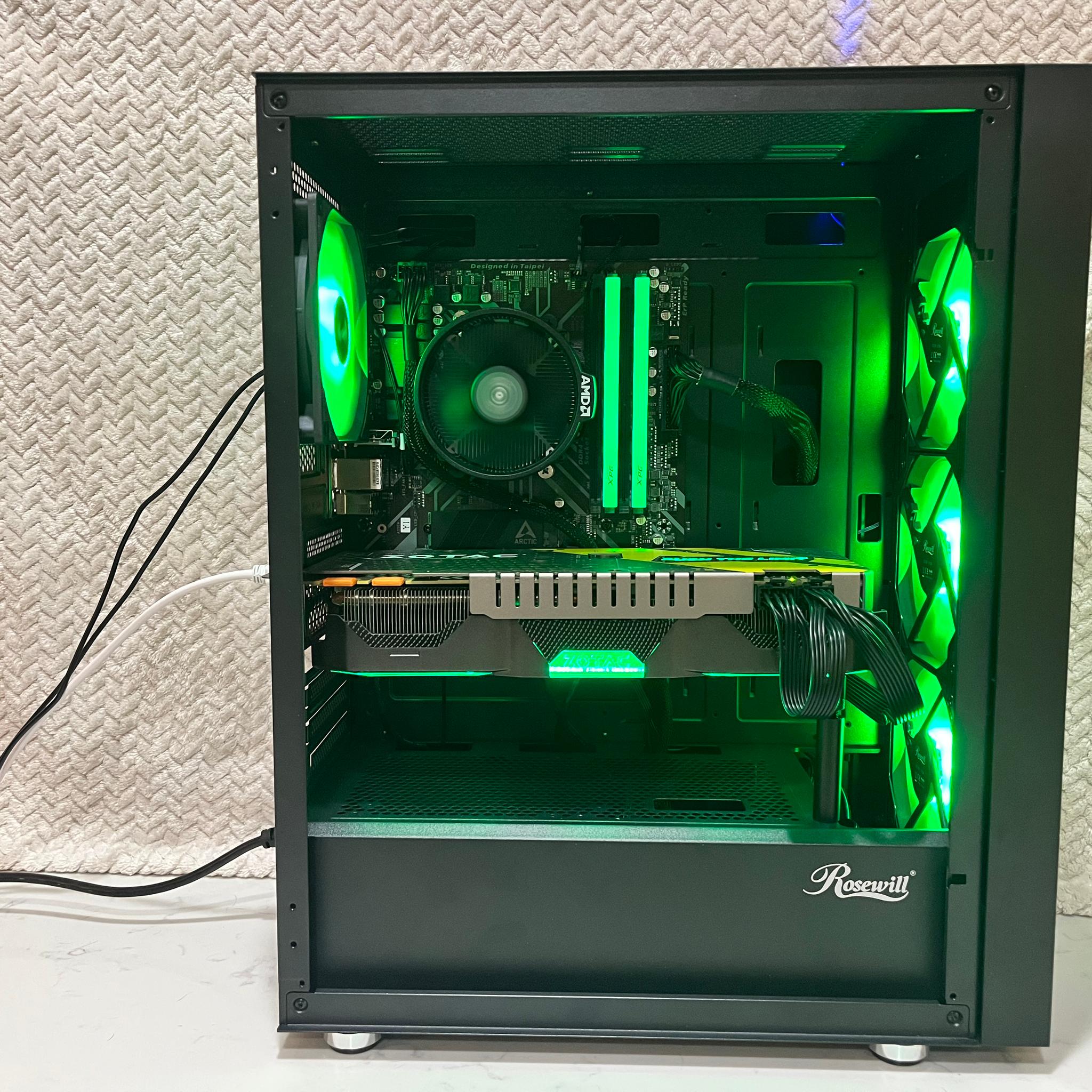 GTX 1070 + Ryzen 5 3600 | 16GB RAM | 512GB NVMe | WiFi Gaming PC