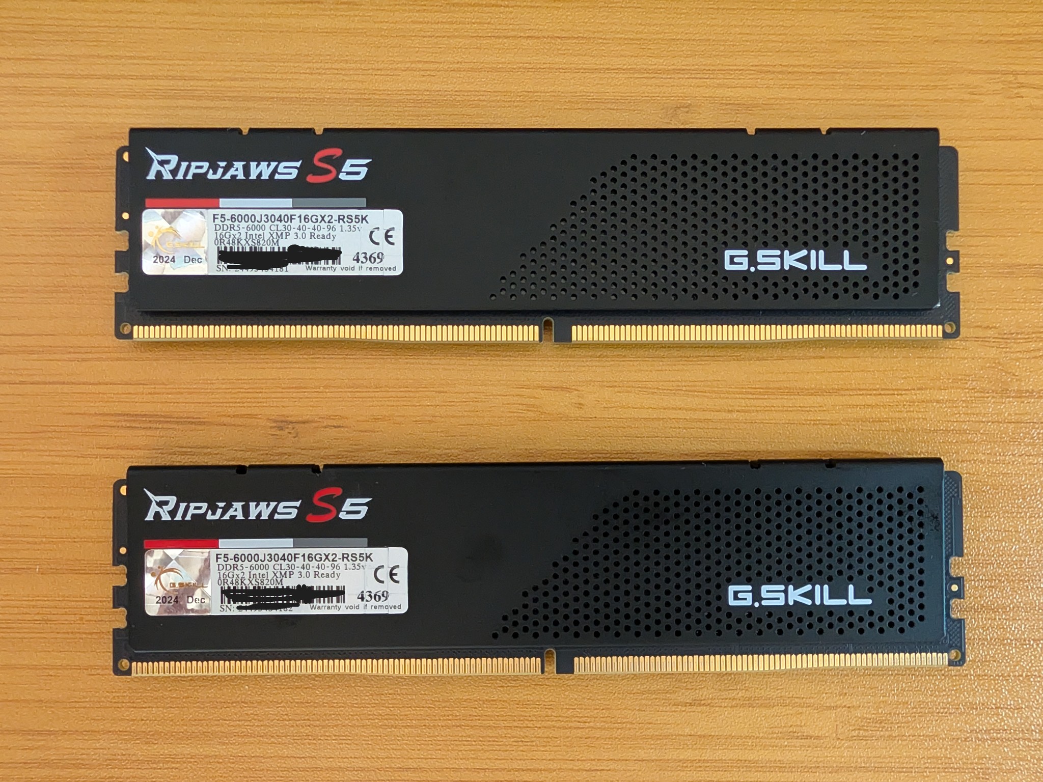 G.SKILL Ripjaws S5 32GB (2x16GB) DDR5-6000 CL30 | Hynix IC | Tested & Fully Functional