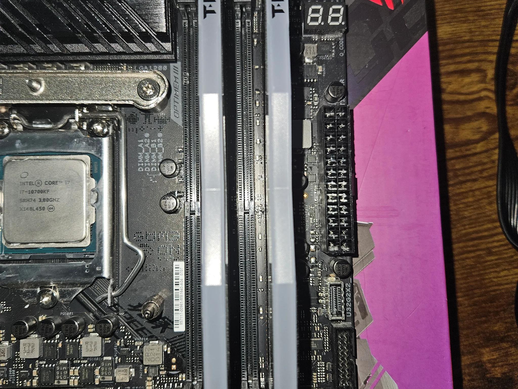 ROG z590-E + 10700kf + T-Force 3600mhz 2x16gb ram combo!