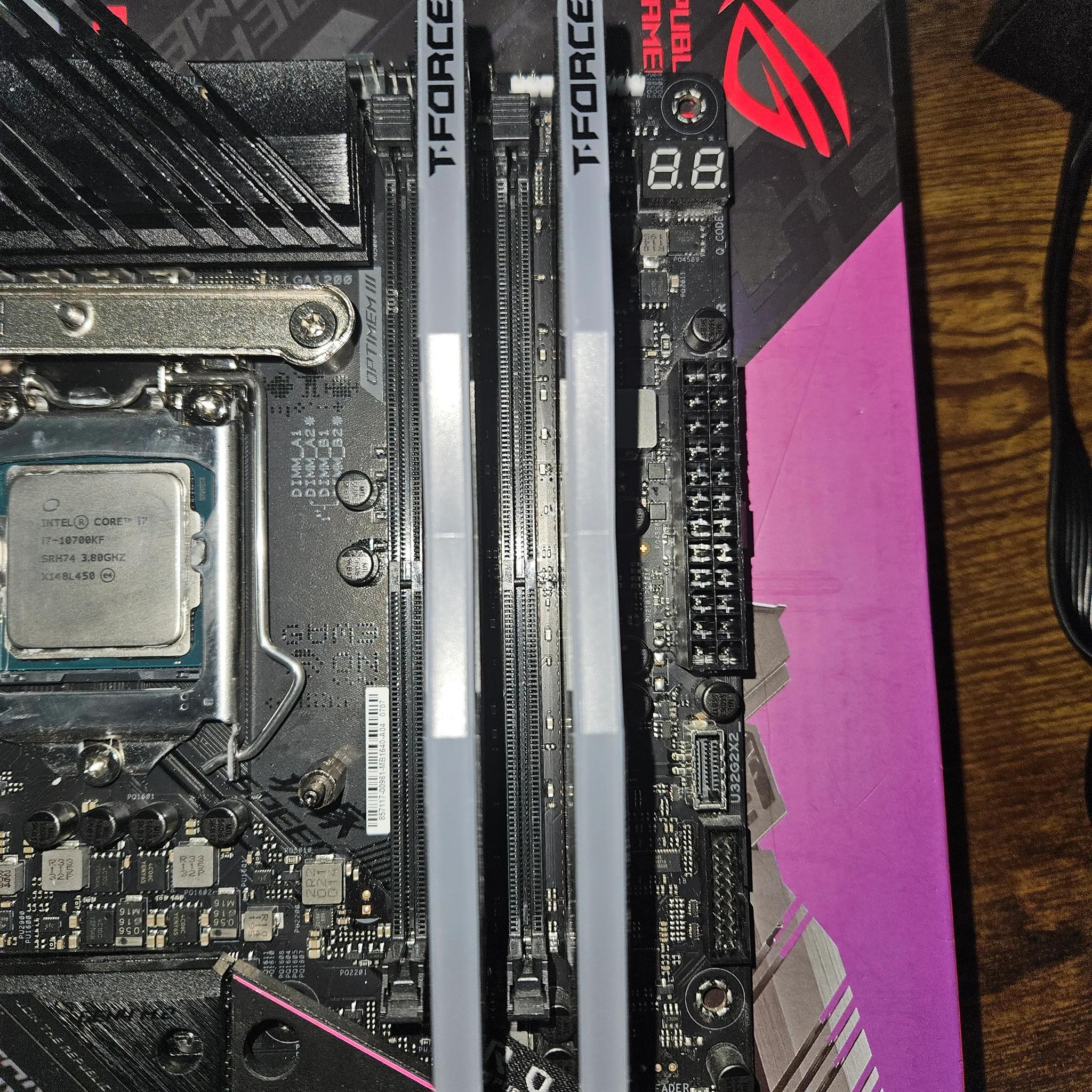 ROG z590-E + 10700kf + T-Force 3600mhz 2x16gb ram combo!