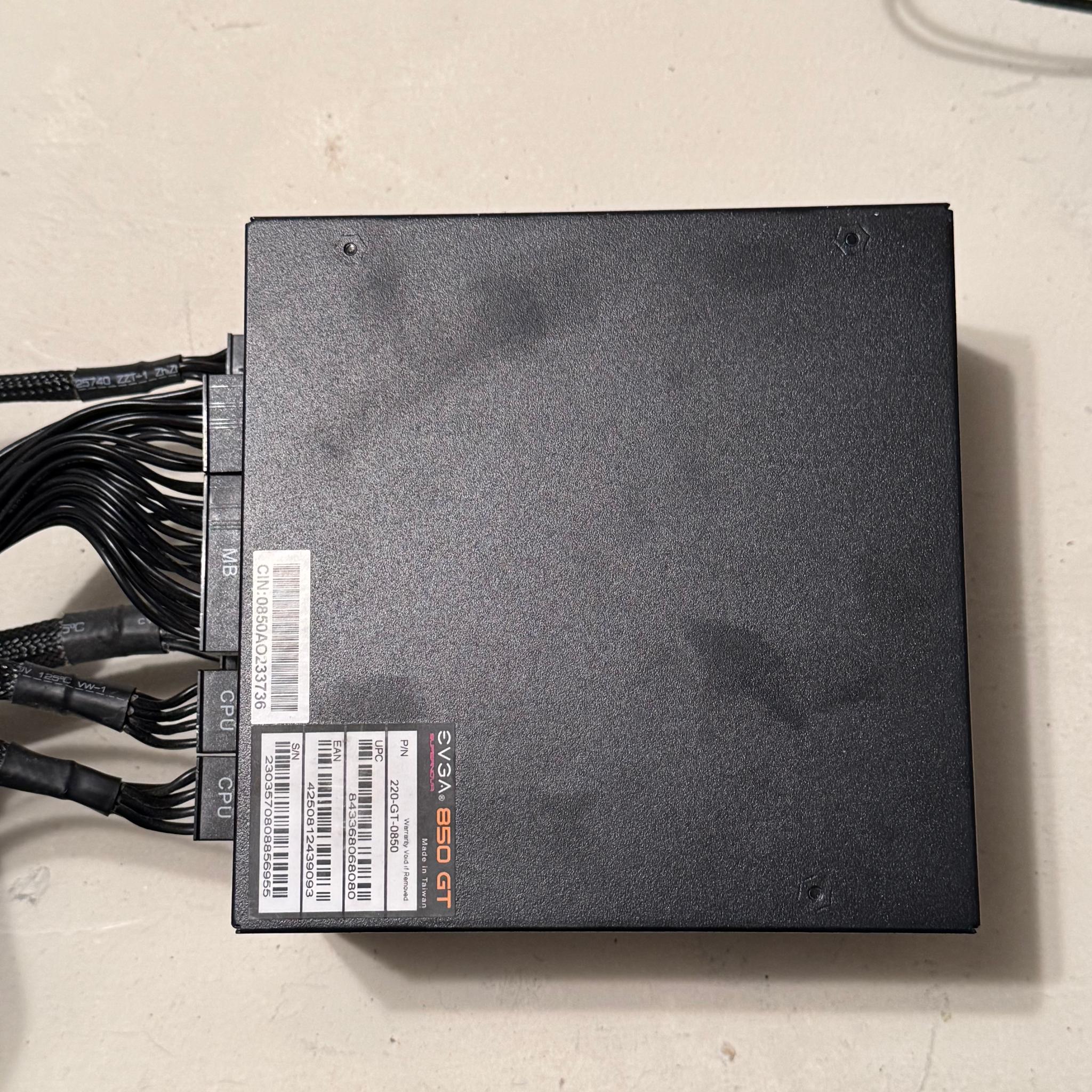 EVGA SuperNOVA 850 GT 850 W 80+ Gold Certified Fully Modular ATX Power Supply