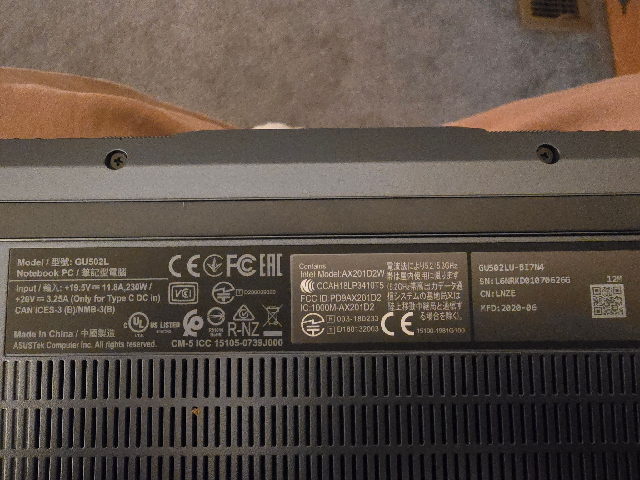 Asus ROG Zephryus M15