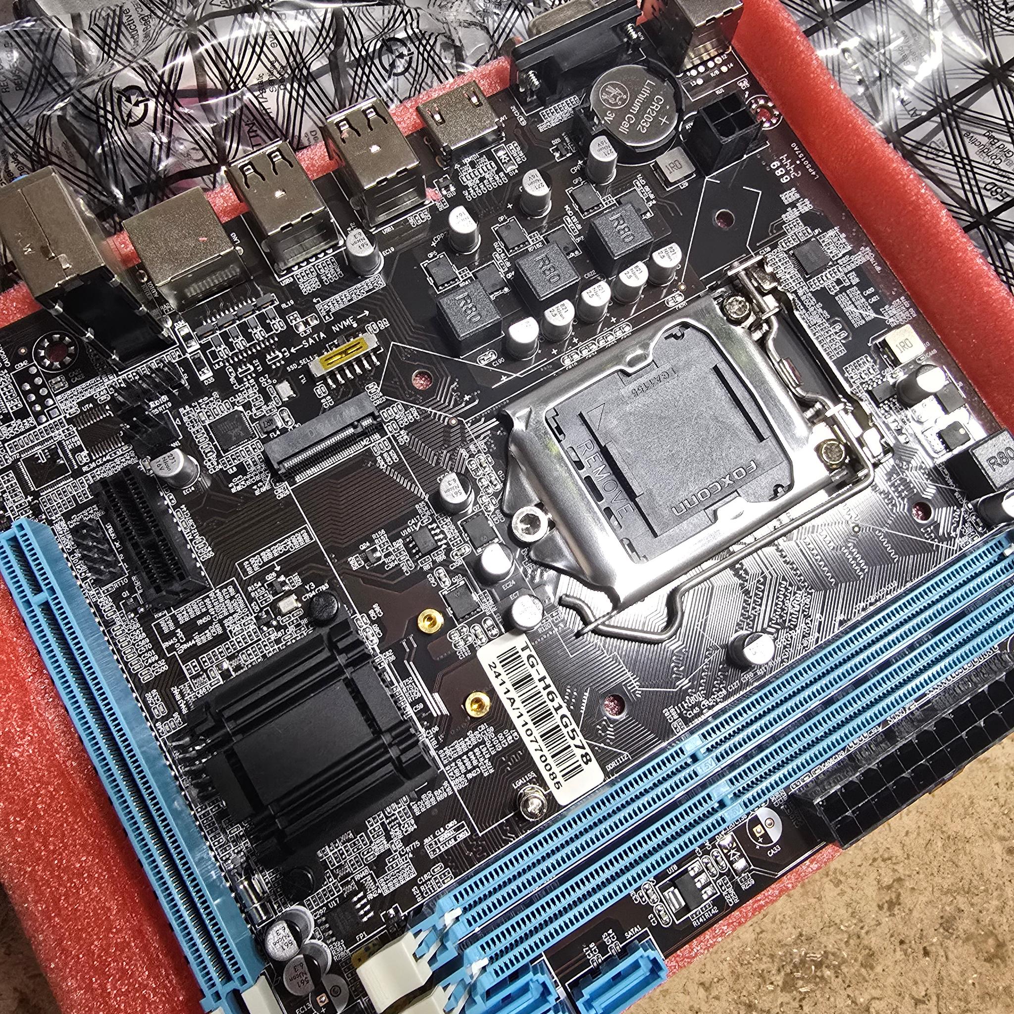 1155 Motherboard DDR3 M.2 NVMe NGFF LGA 1155 CPU Slot Micro ATX Motherboard with 3 Phase Power HD