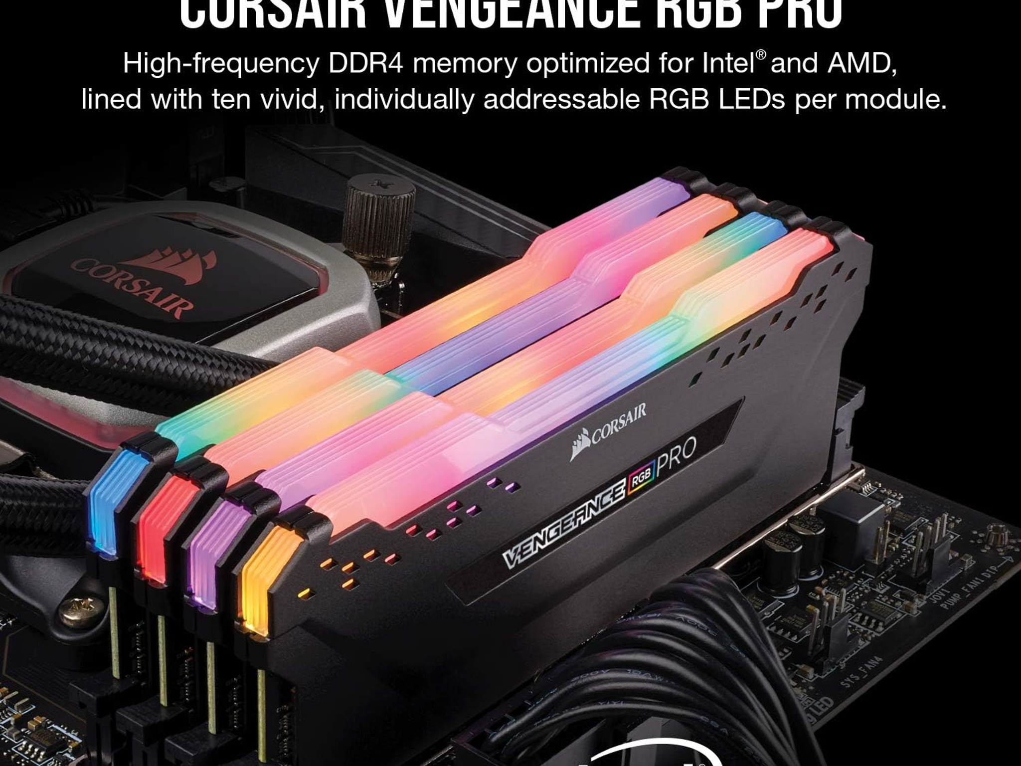 Corsair VENGEANCE RGB PRO DDR4 32GB (2x16GB) 3200MHz CL16