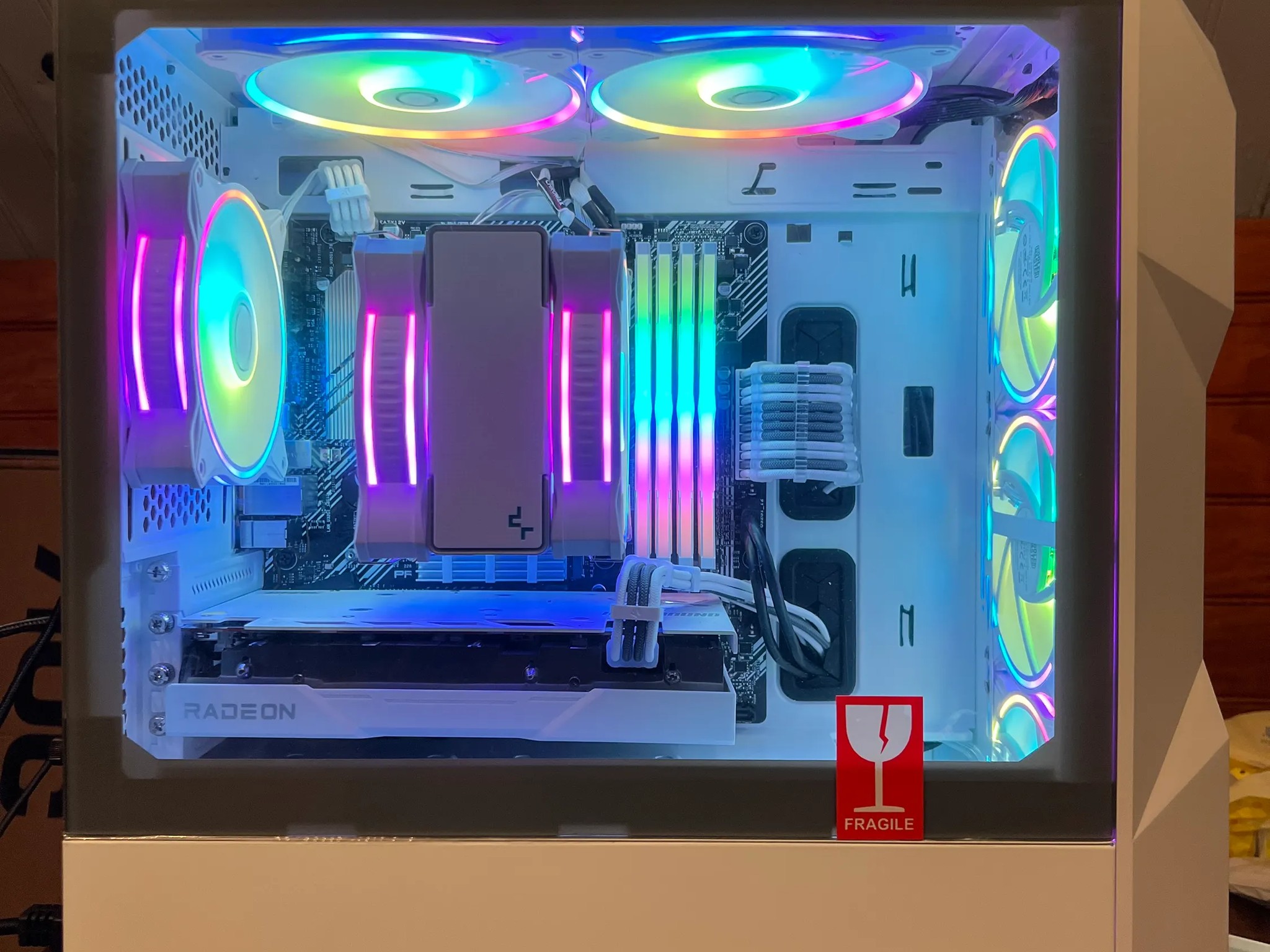 “Final Sale” AMD Ryzen 7 5700X, 32gb ddr4, Rx 6650xt, Wi-Fi 6 gaming pc "Moon"