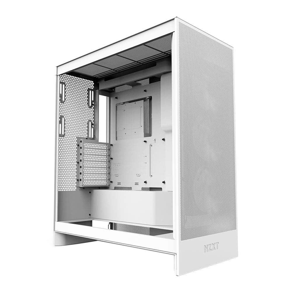 NEW NZXT H7 Flow Tempered Glass ATX Mid-Tower Computer Case - White Color