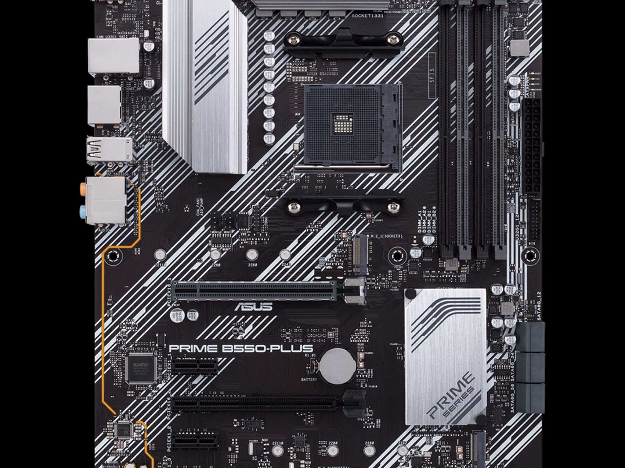 ASUS PRIME B550-PLUS AMD B550 AM4 DDR4 ATX Desktop Motherboard