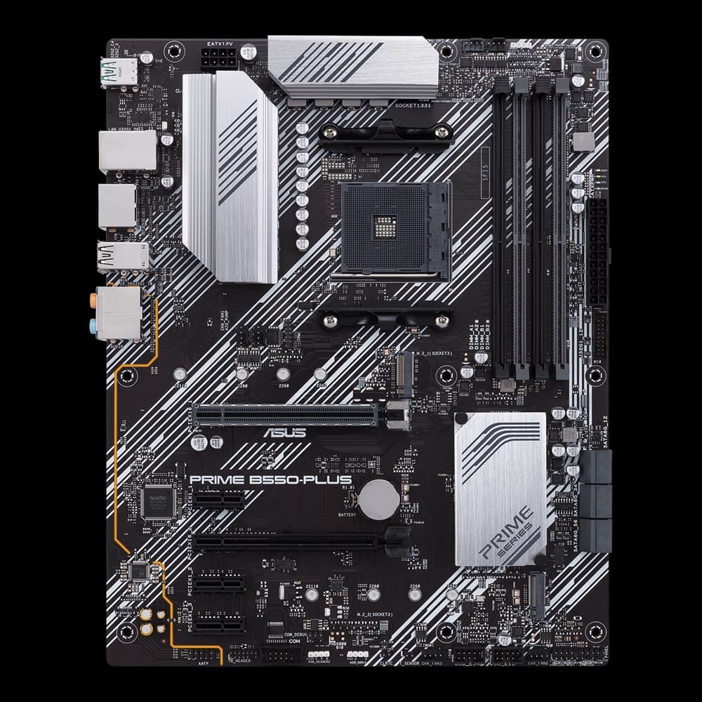 ASUS PRIME B550-PLUS AMD B550 AM4 DDR4 ATX Desktop Motherboard