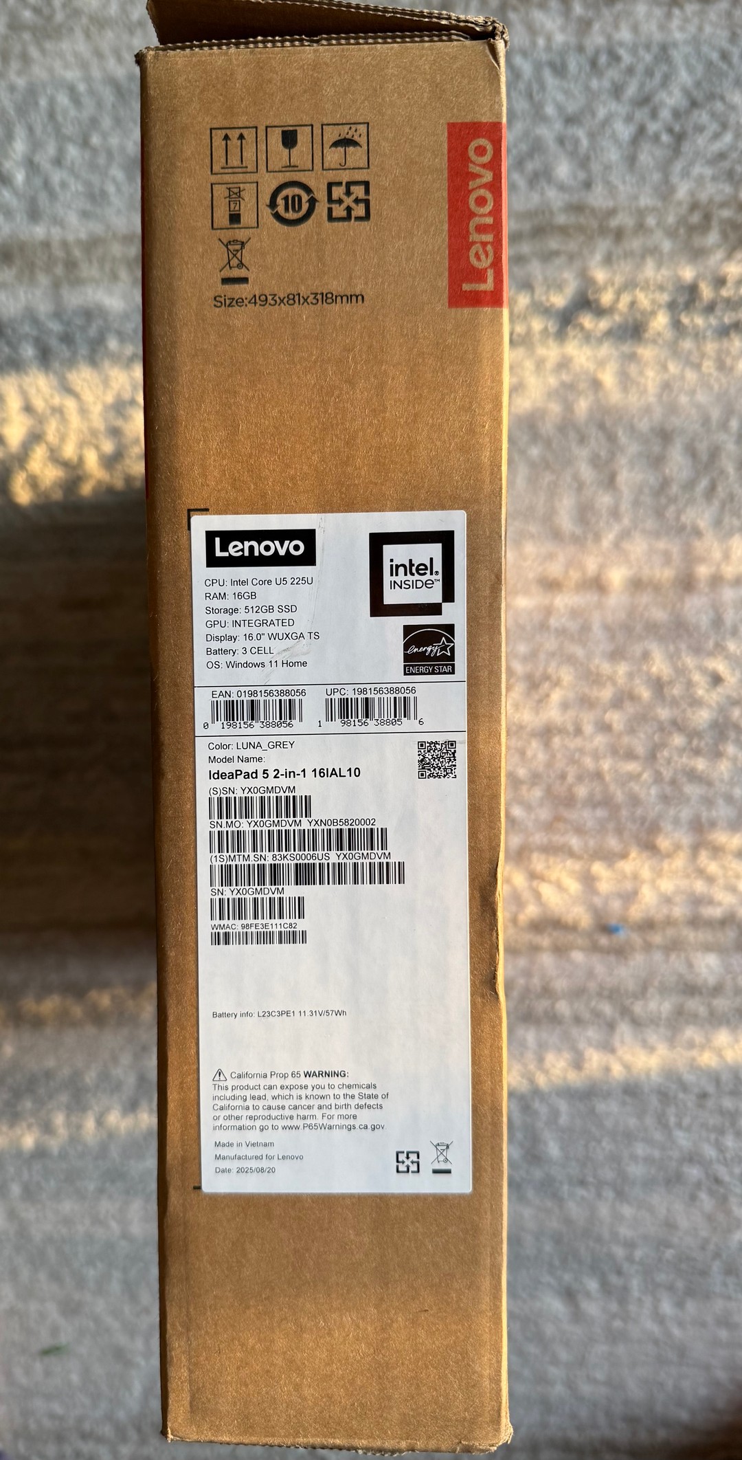 Lenovo IdeaPad 5 2‑in‑1 16IAL10 | i5‑1235U | 16GB RAM | 512GB SSD
