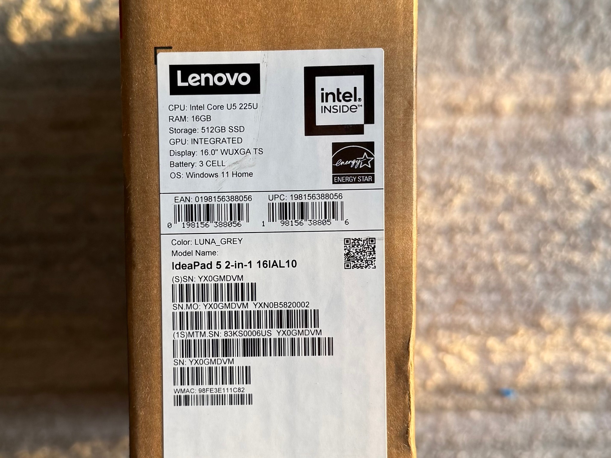 Lenovo IdeaPad 5 2‑in‑1 16IAL10 | i5‑1235U | 16GB RAM | 512GB SSD | 16” WUXGA Touch