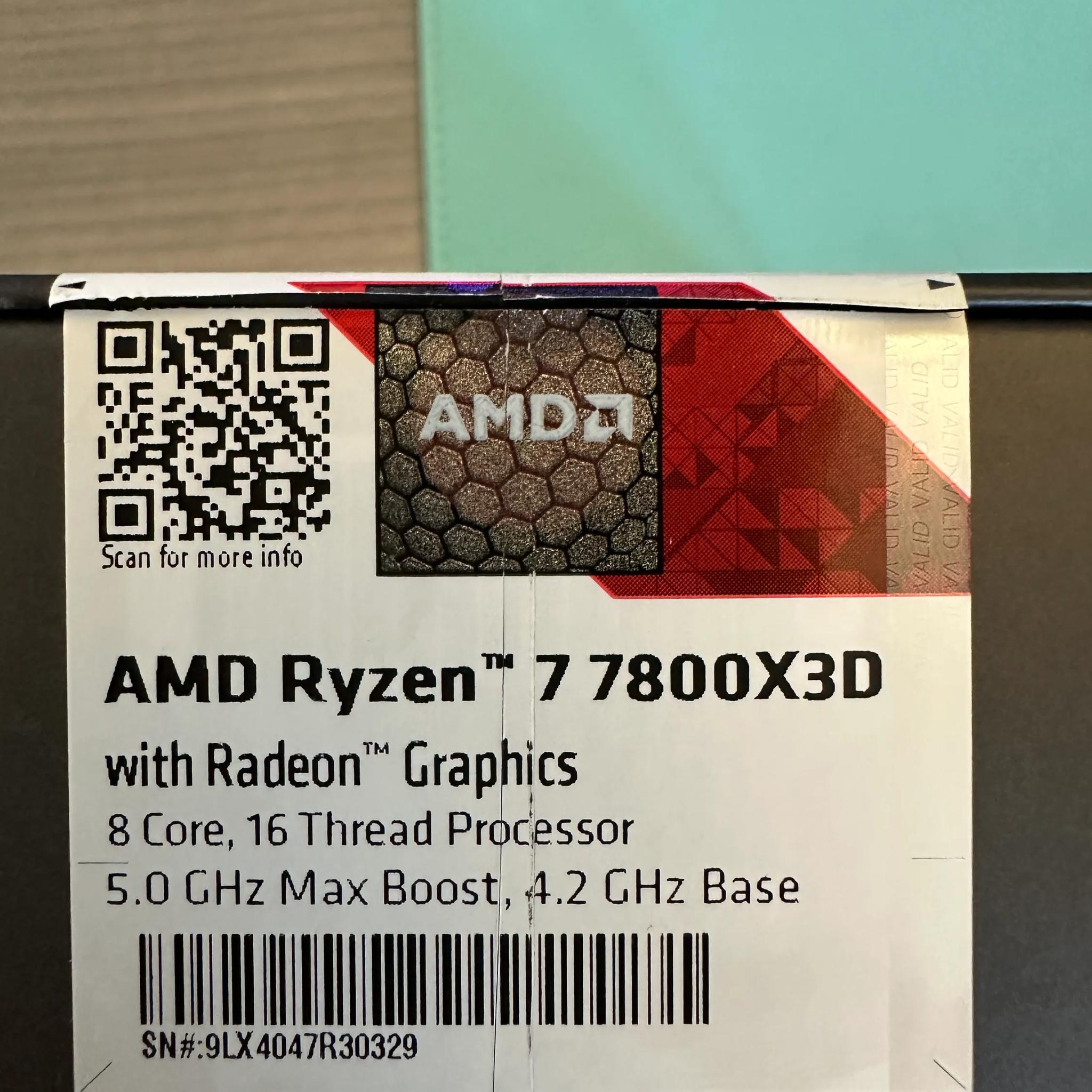 AMD Ryzen 7 7800X3D + 32GB DDR5-6000 CL36 G.Skill Flare X5 RAM Bundle