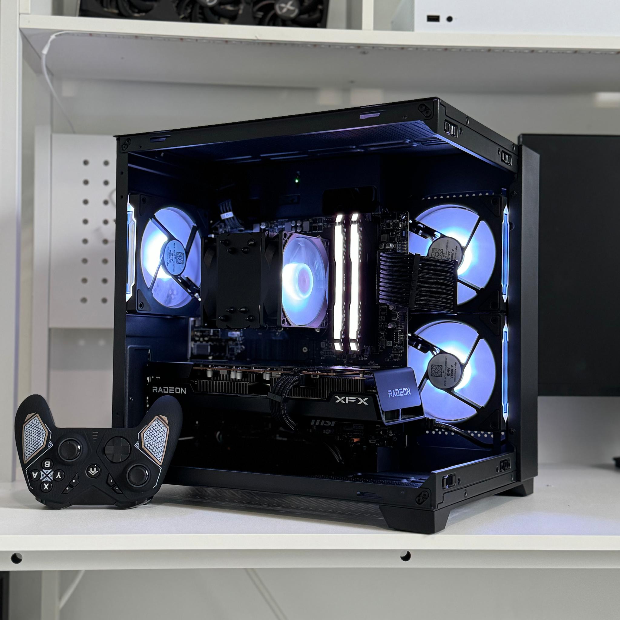 NOIR 🎆CUSTOM GAMING PC | AMD RYZEN 5 3600x | RX 6600XT | 1TB NVMe M.2