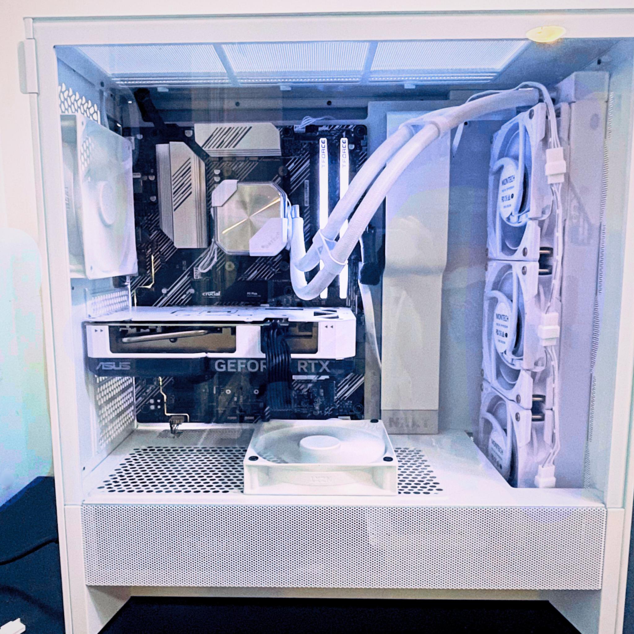 Nvidia Rtx 4060Ti Pro Gaming PC|Water Cooled🧊|Ryzen 5💨| 1TB Nvme⚡️|16gb RGB Ram 🎨