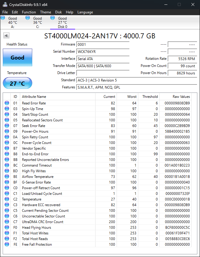 2 - Seagate 4tb internal HDD 2.5