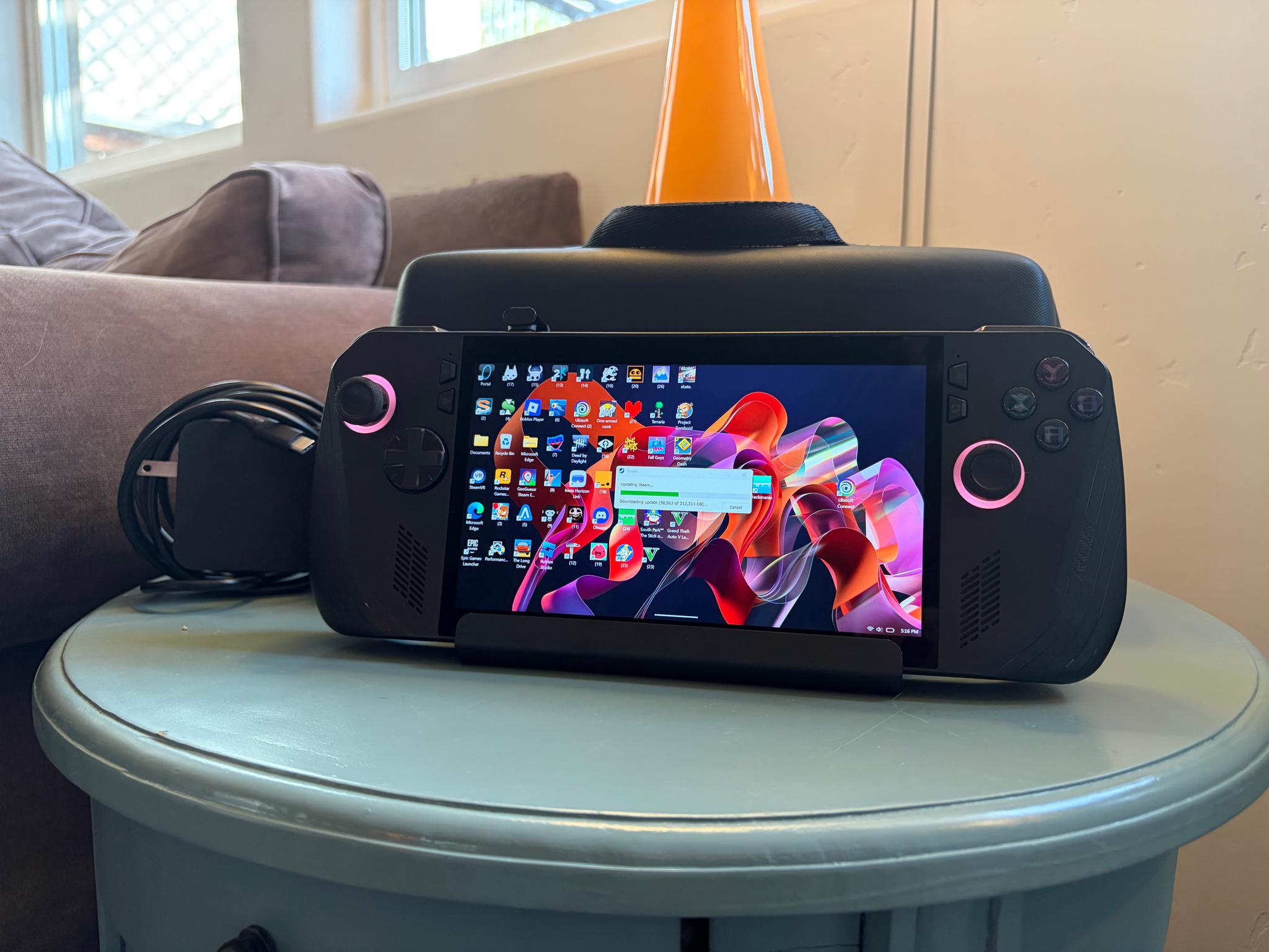 ASUS Rog ally x with case and dock