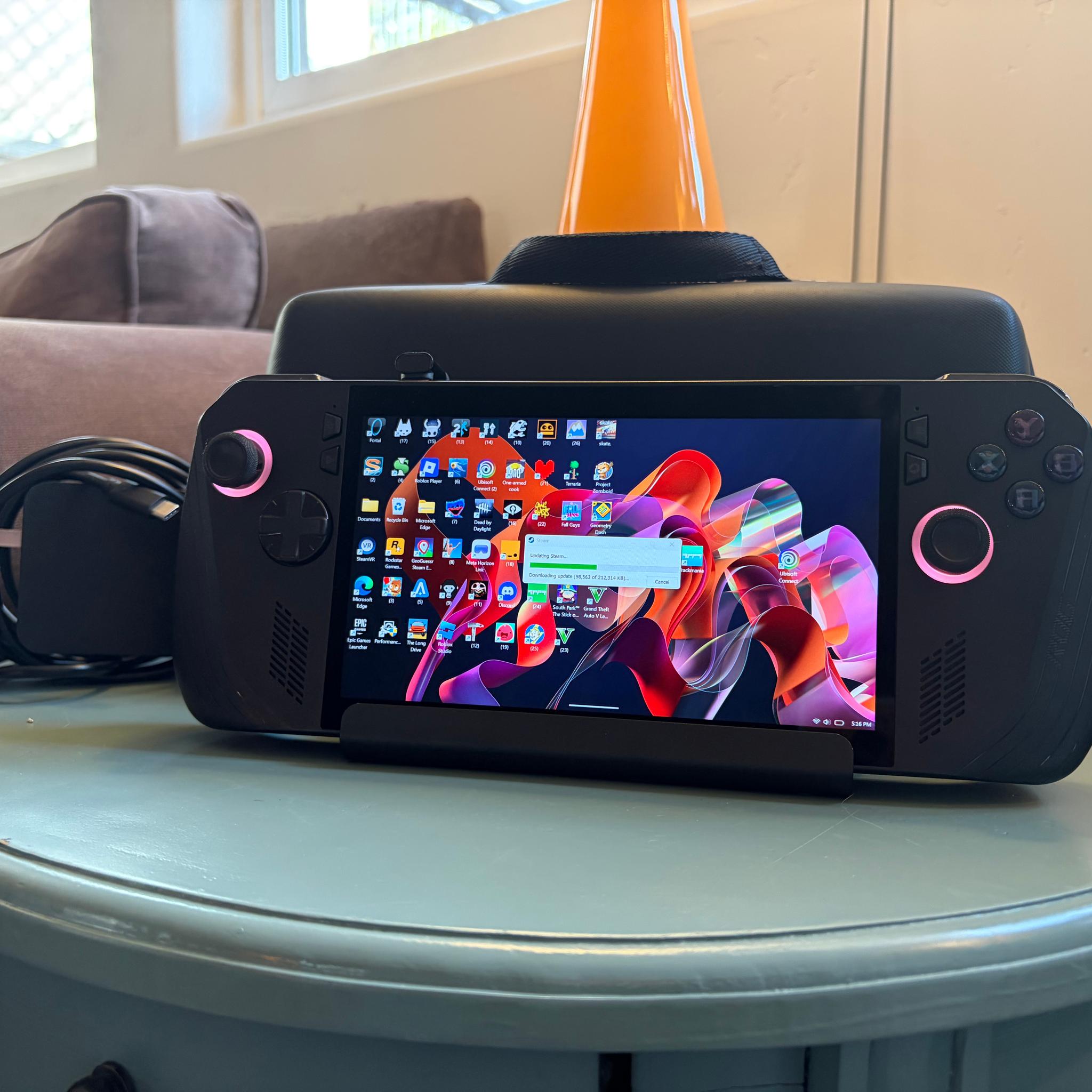 ASUS Rog ally x with case and dock