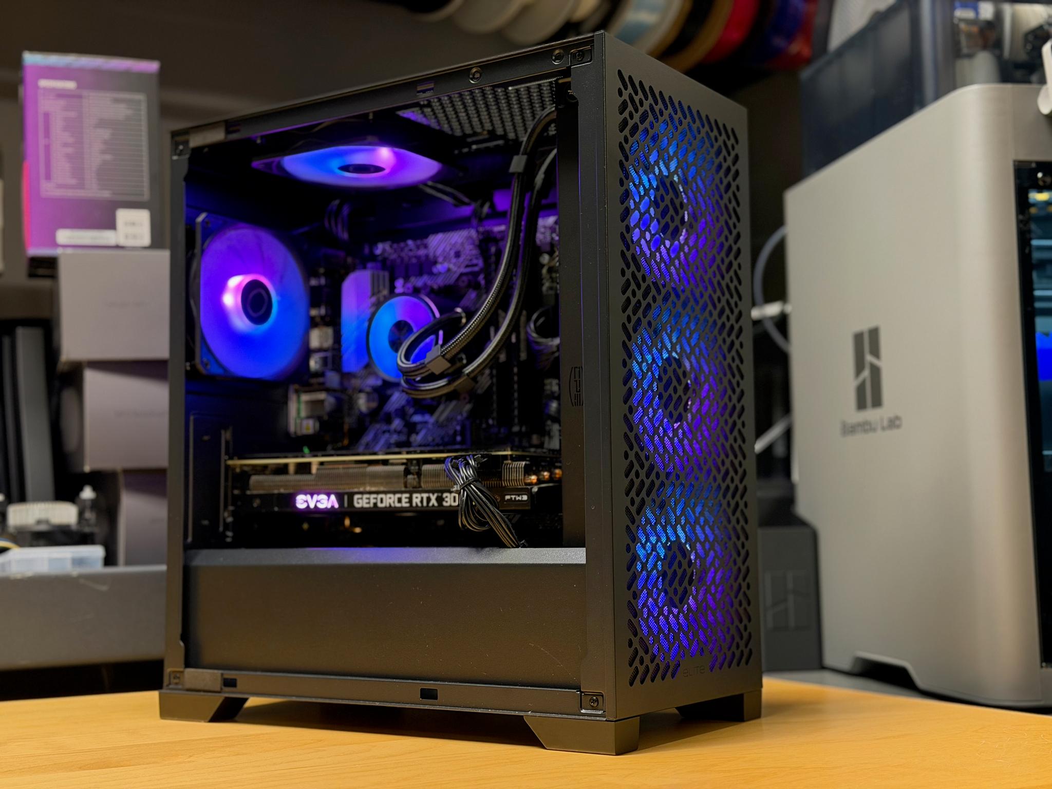 Stealth Black RTX 3060 Ti Gaming PC | Ryzen 5 5500 | 16GB RAM | AIO Cooled
