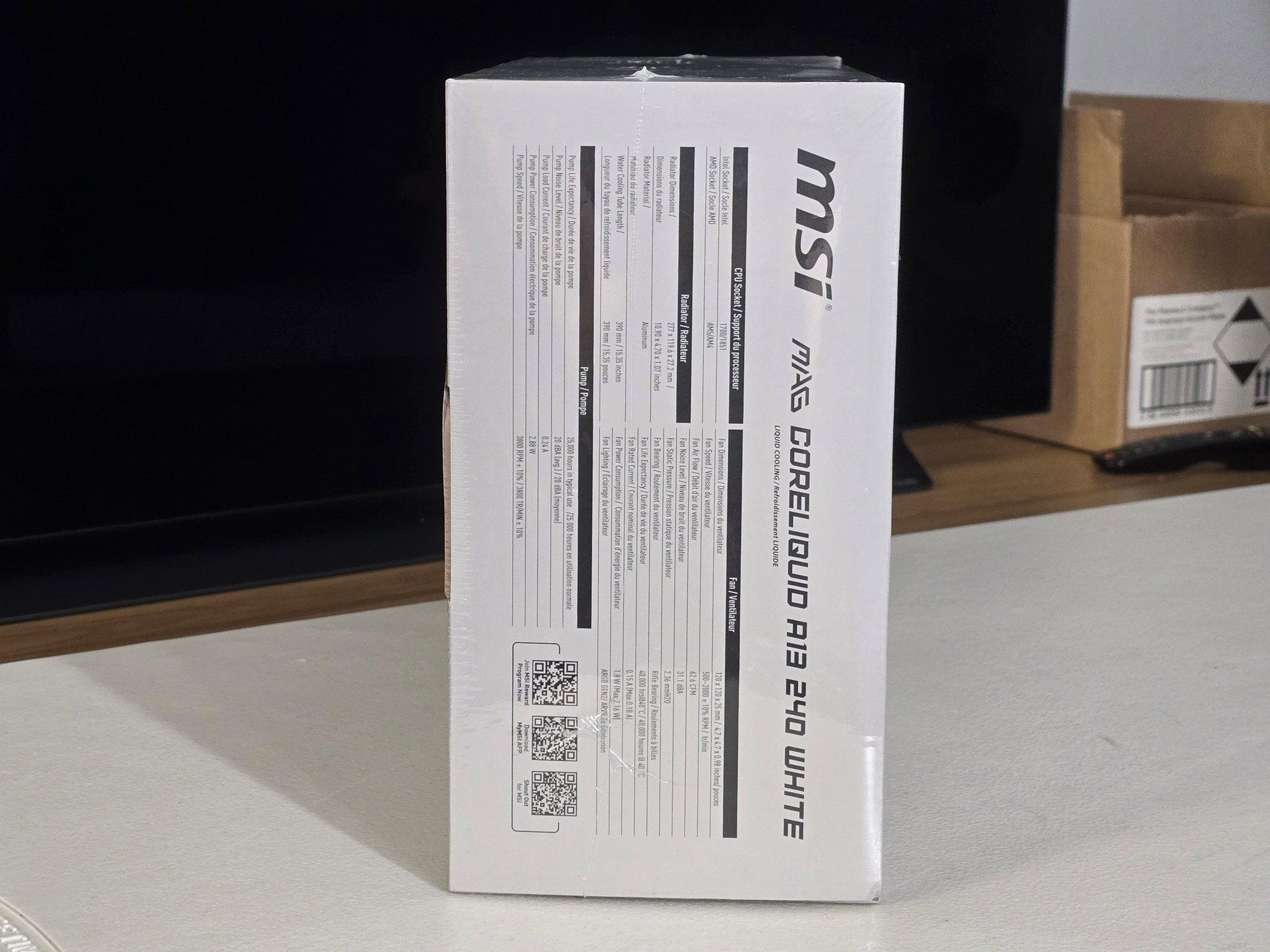 MSI MAG CORELIQUID A13 240 WHITE