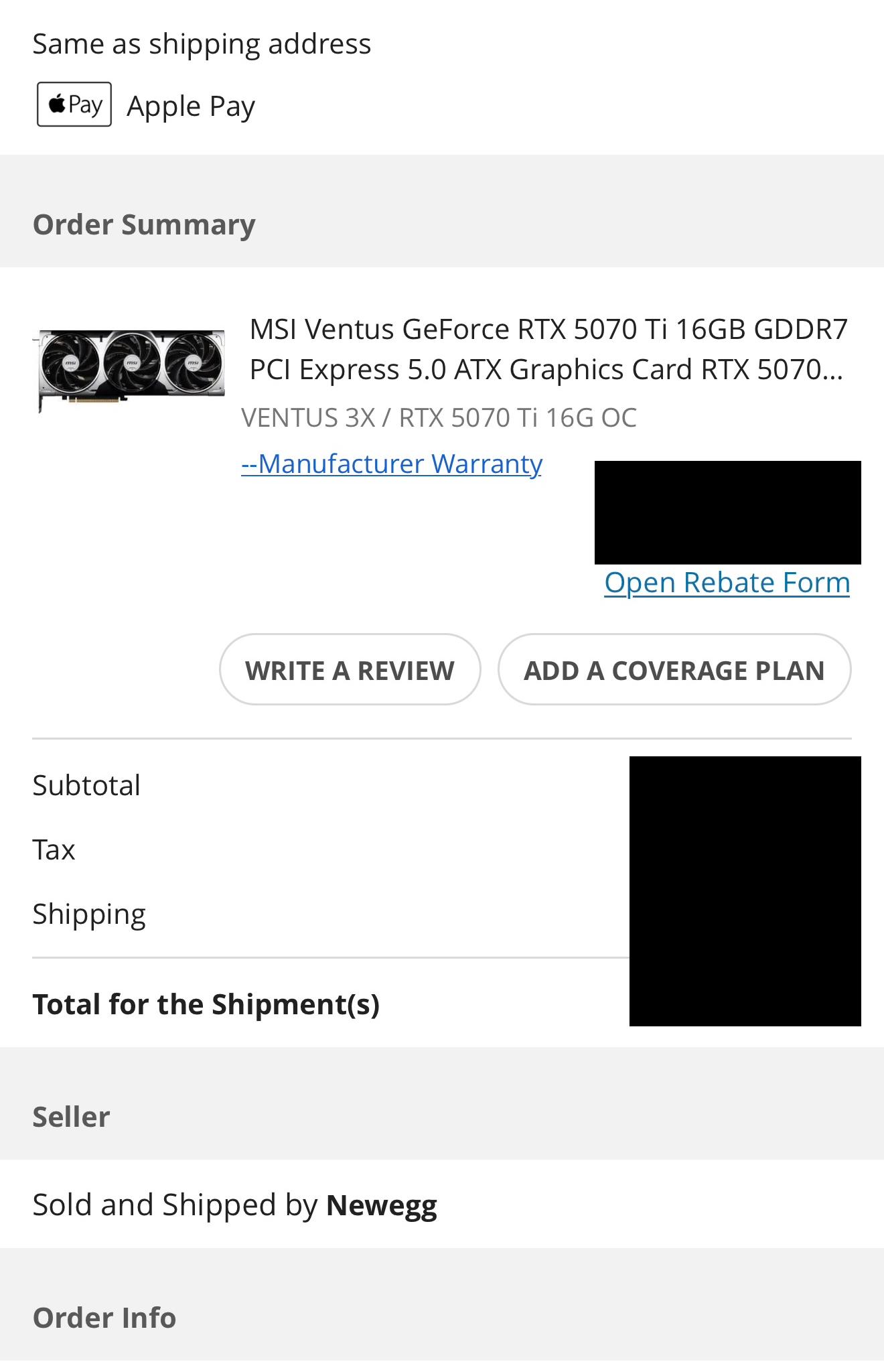 MSI GeForce RTX 5070 Ti 16G VENTUS 3X OC