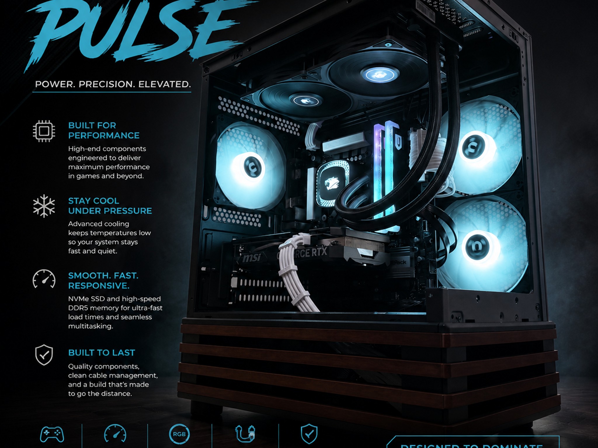 ⚫️"Carbon Pulse "⚫️| 1440p Gaming | Intel i7 13700F | RTX 4060 Ti 16GB | 32B DDR5 Ram | 2TB Storage
