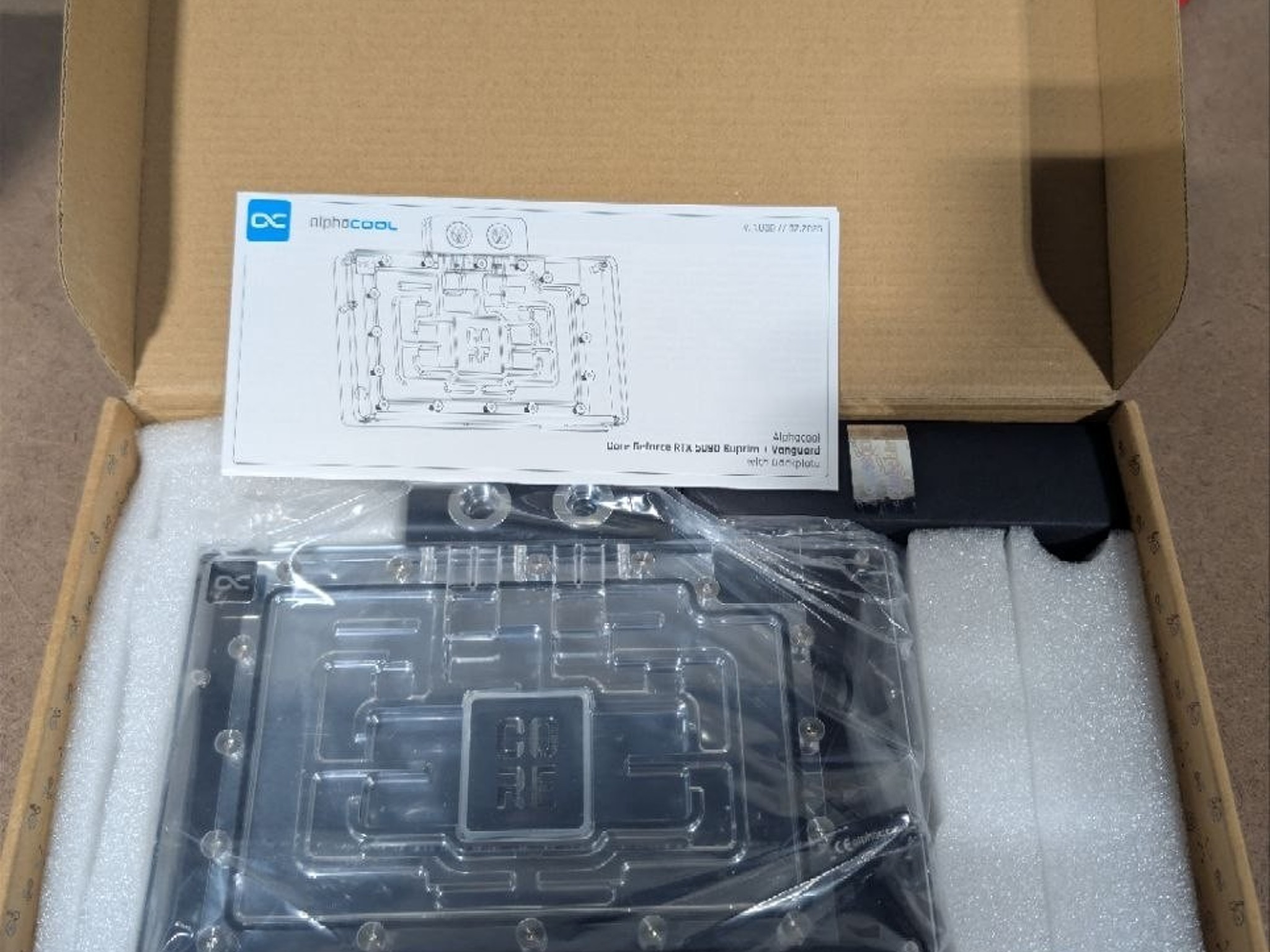 Alphacool Core Geforce RTX 5090 Suprim + Vanguard + Gaming Trio Waterblock with