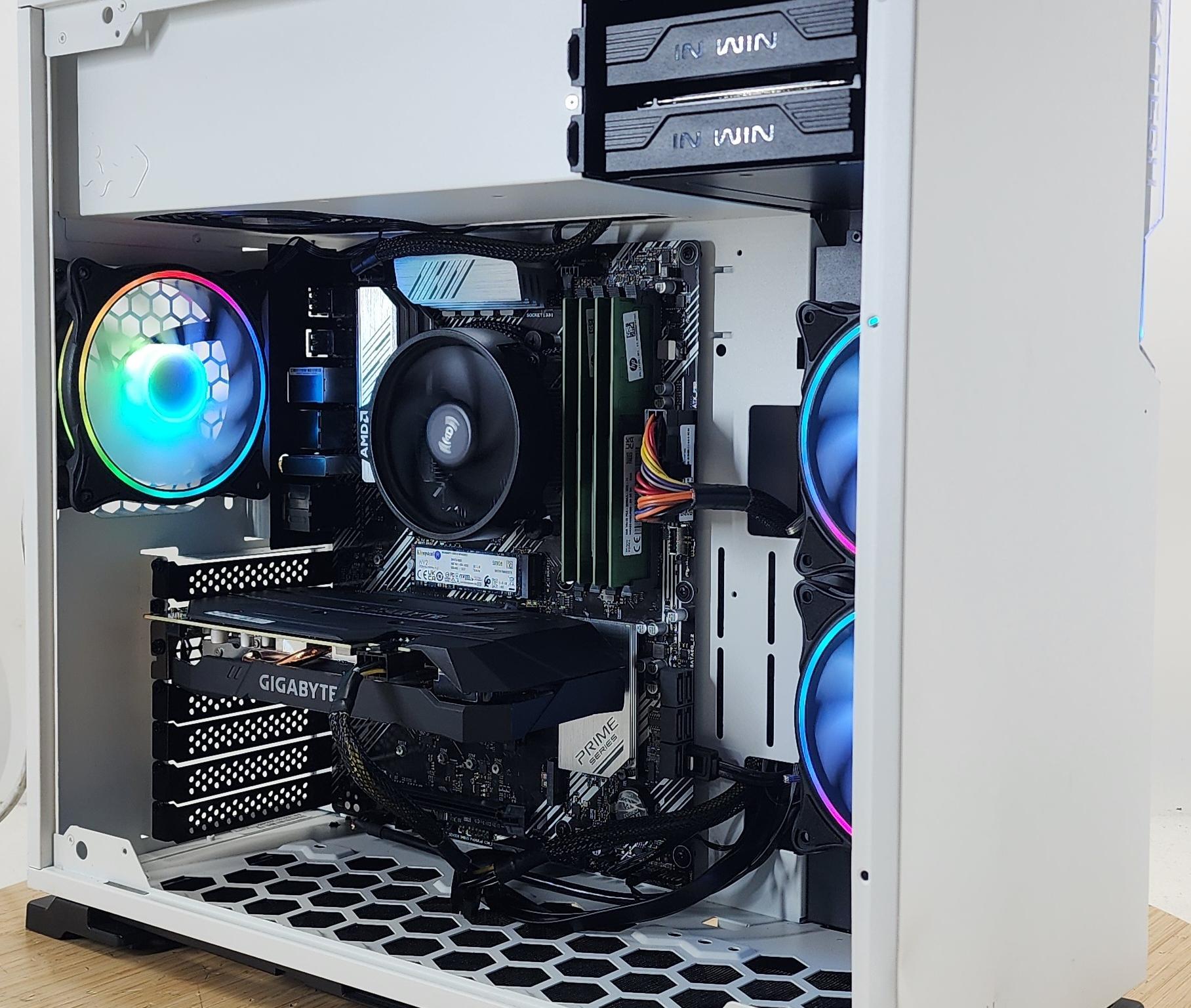 Gaming PC Ryzen 5 3600X 16GB RAM 512GB SSD RTX 2060 6GB Windows 11 Computer