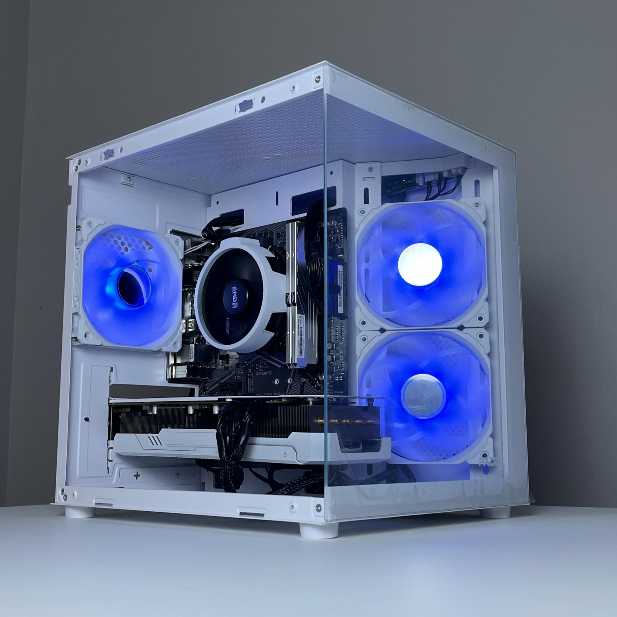❄️STARLIGHT ALL WHITE CUTOM GAMING PC RX 5700XT❄️