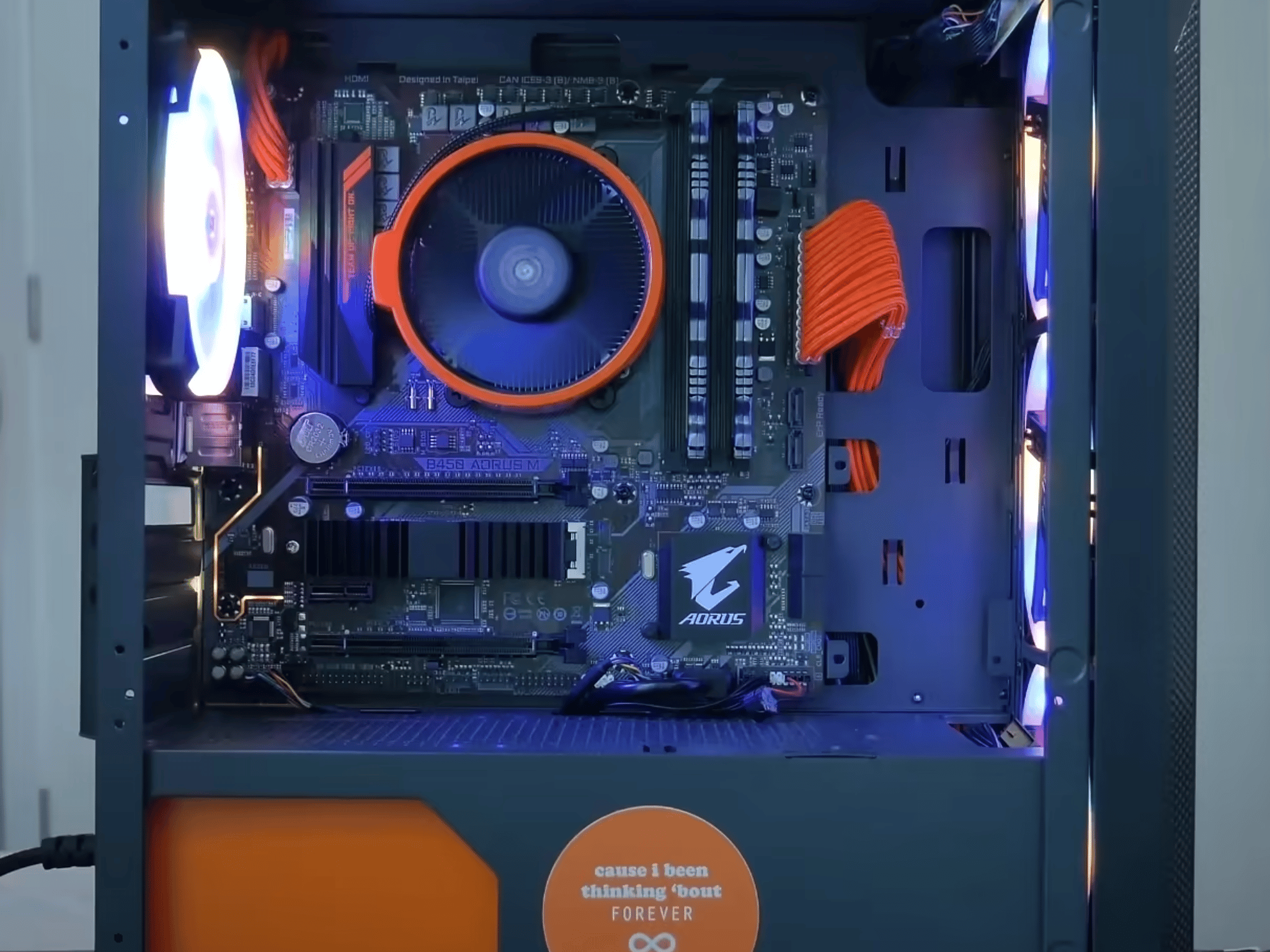 A "Frank Ocean Themed" Ryzen Gaming PC! - Ryzen 4350G, 16GB, 500G NVME, 4 RGB Fans
