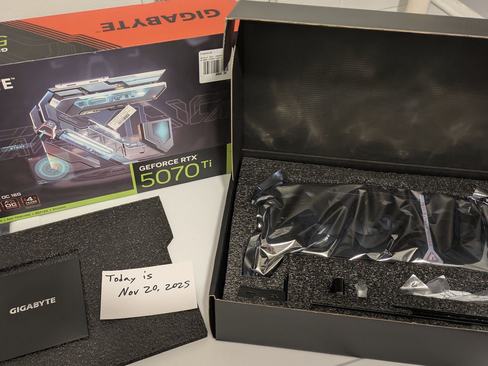🔥 NEW — Gigabyte NVIDIA GeForce RTX 5070Ti 16G Gaming OC Video Card 🔥