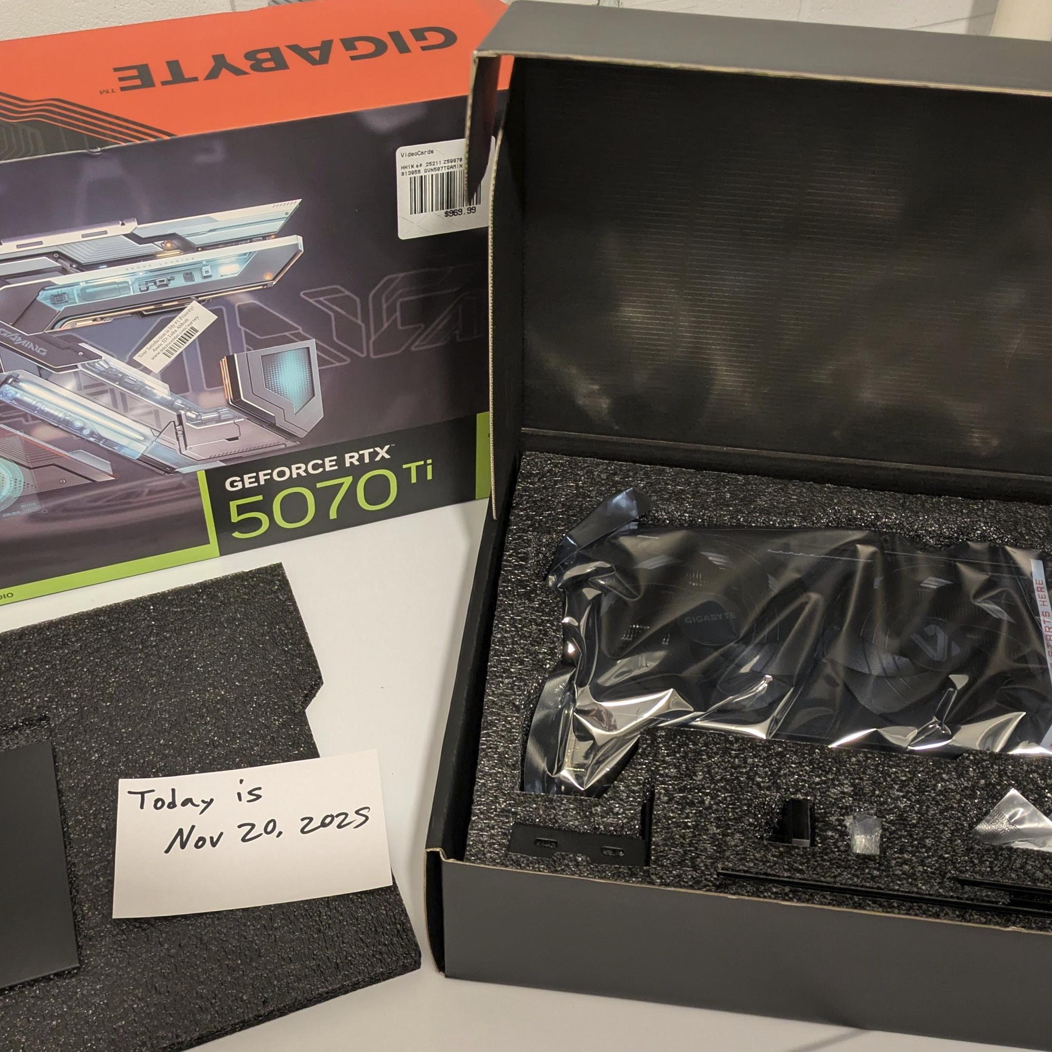🔥 NEW — Gigabyte NVIDIA GeForce RTX 5070Ti 16G Gaming OC Video Card 🔥