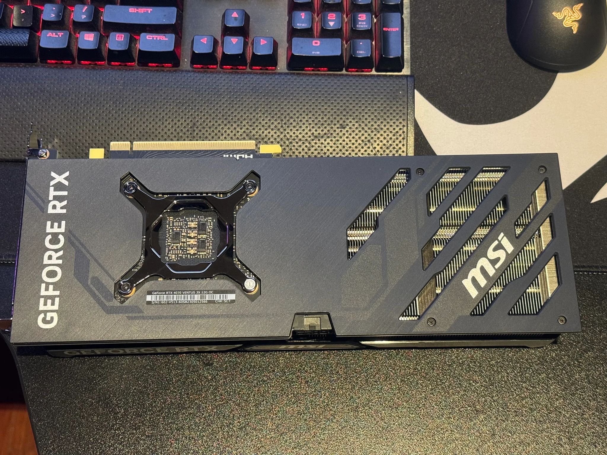 MSI Gaming GeForce RTX 4070 Ventus 3X 12G OC 12GB GDRR6X 192-Bit HDMI/DP Nvlink TORX Fan 4.0