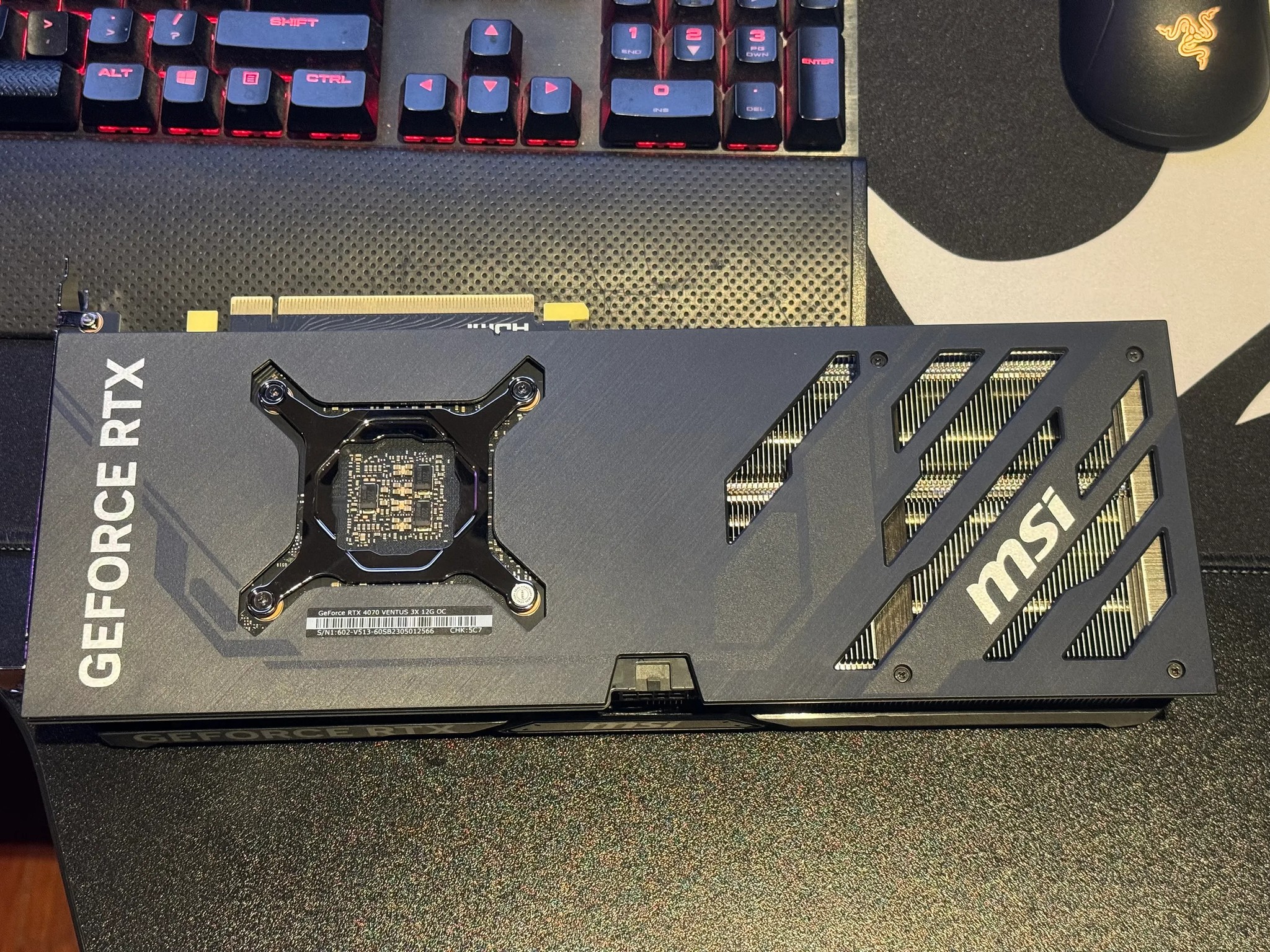 MSI Gaming GeForce RTX 4070 Ventus 3X 12G OC 12GB GDRR6X 192-Bit HDMI/DP Nvlink TORX Fan 4.0