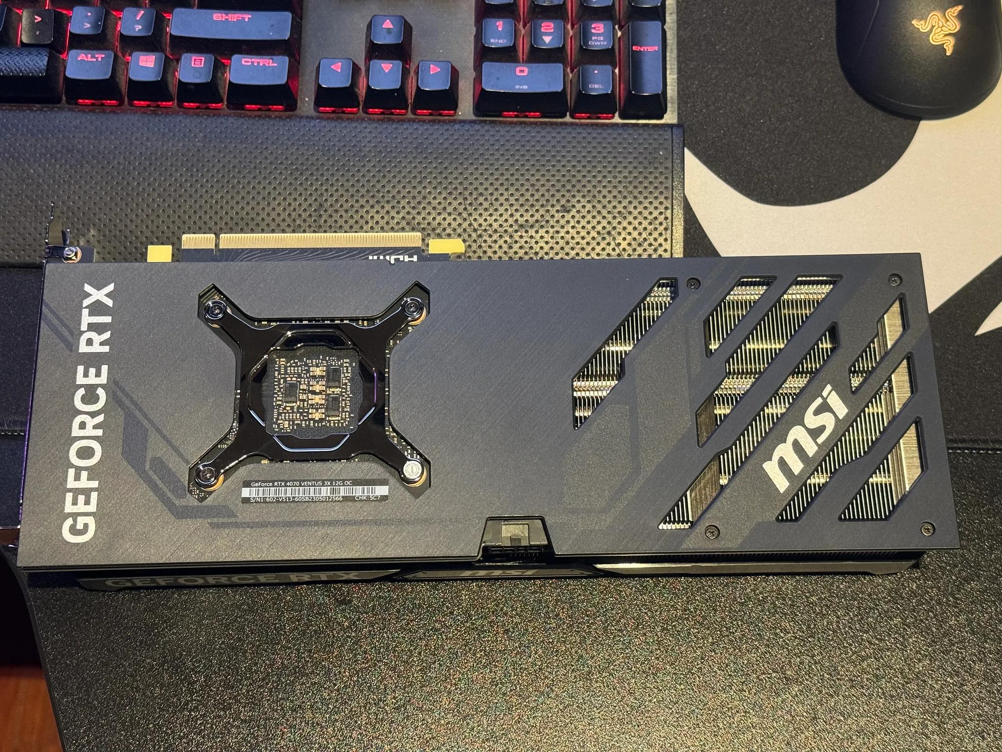 MSI Gaming GeForce RTX 4070 Ventus 3X 12G OC 12GB GDRR6X 192-Bit HDMI/DP Nvlink TORX Fan 4.0